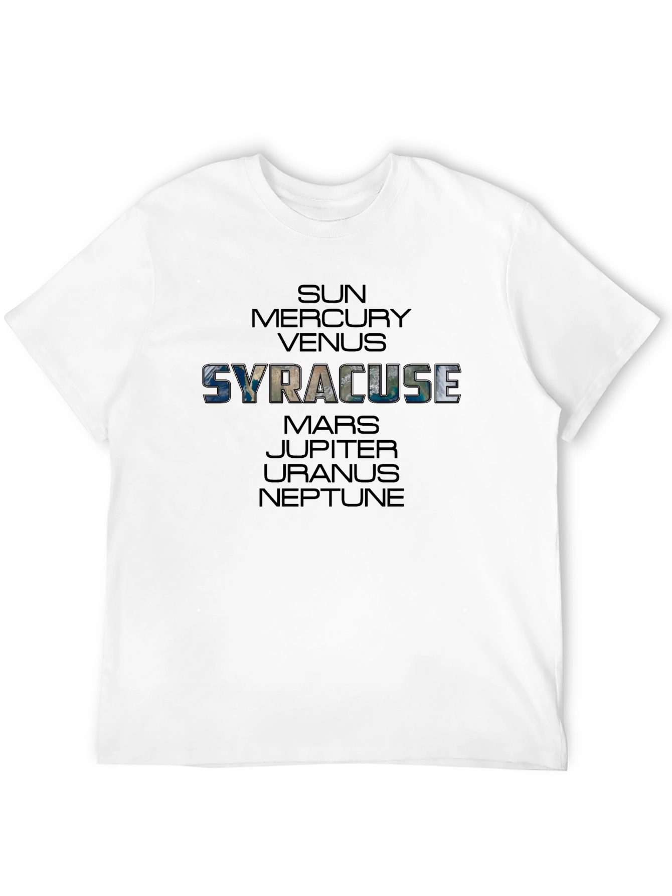 Syracuse Planets Graphic T-Shirt - Black