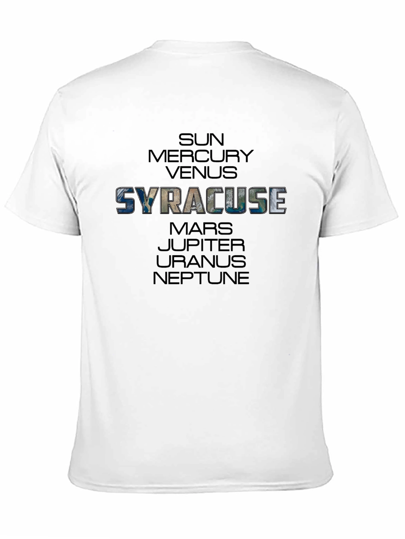 Syracuse Planets Graphic T-Shirt - Black