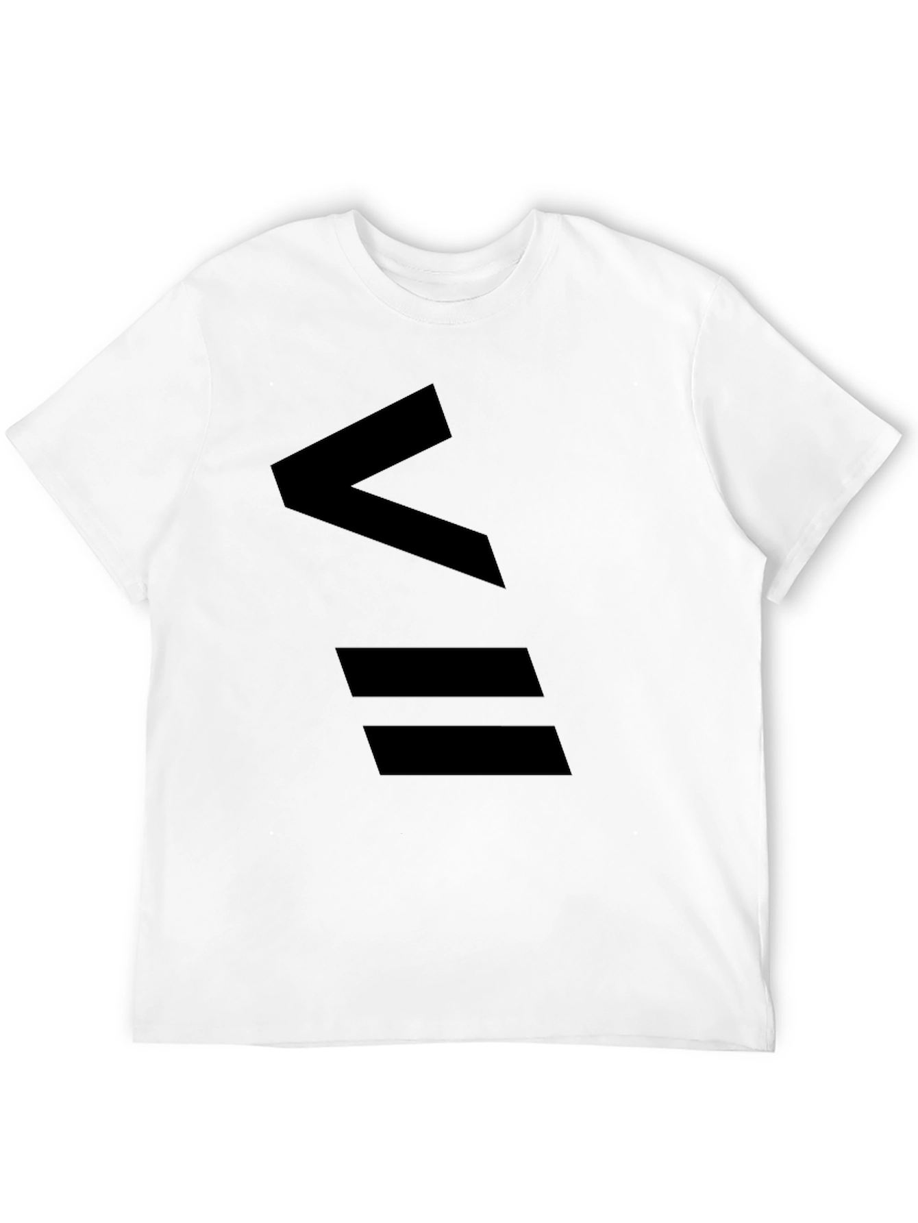 Minimalist Black T-Shirt with Abstract Design