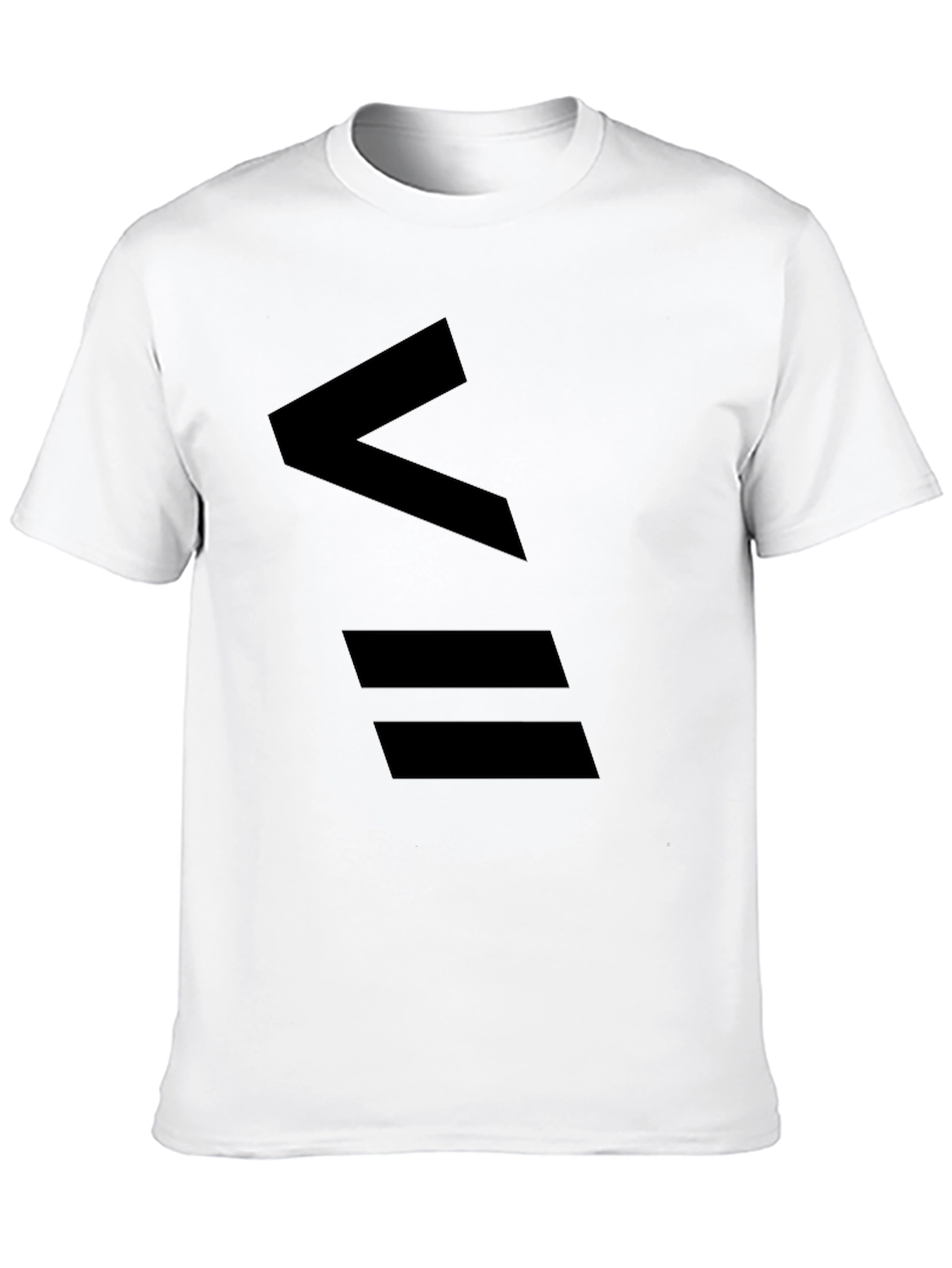 Minimalist Black T-Shirt with Abstract Design