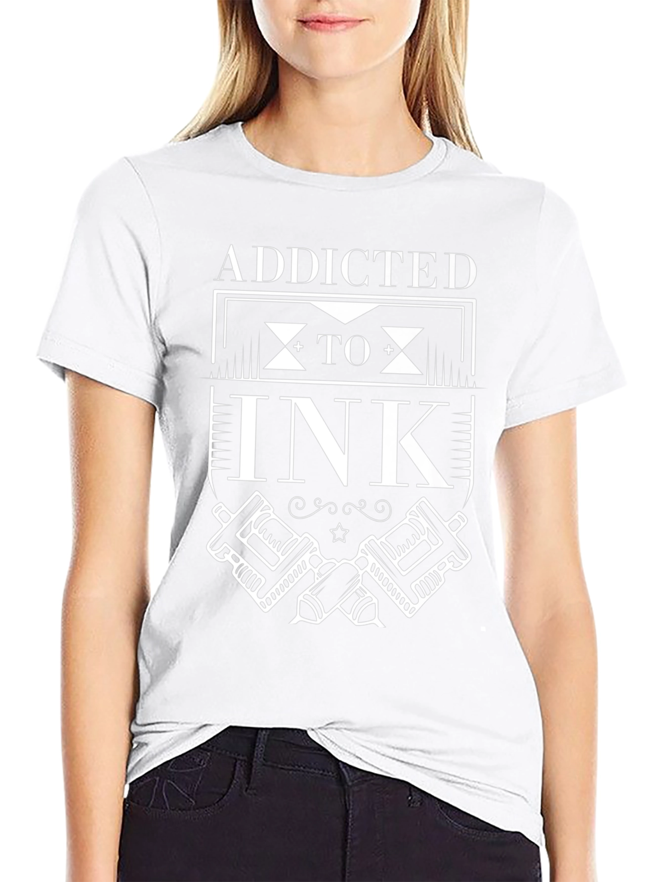 Addicted to Ink Graphic Tee - Tattoo Artist Style