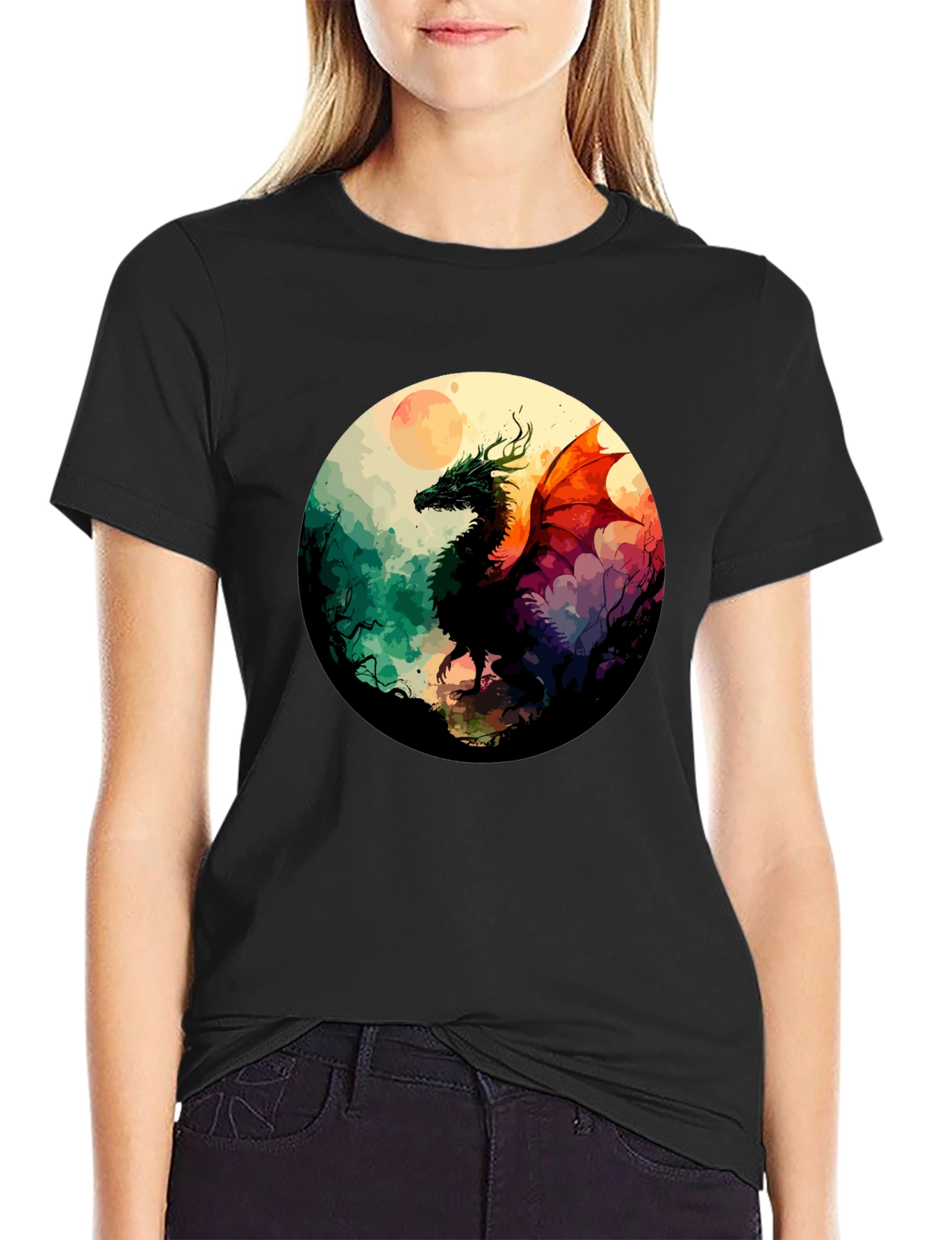 Dragon Art T-Shirt - Fantasy Design