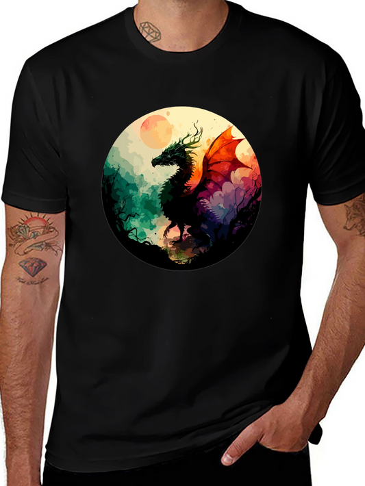 Dragon Art T-Shirt - Fantasy Design