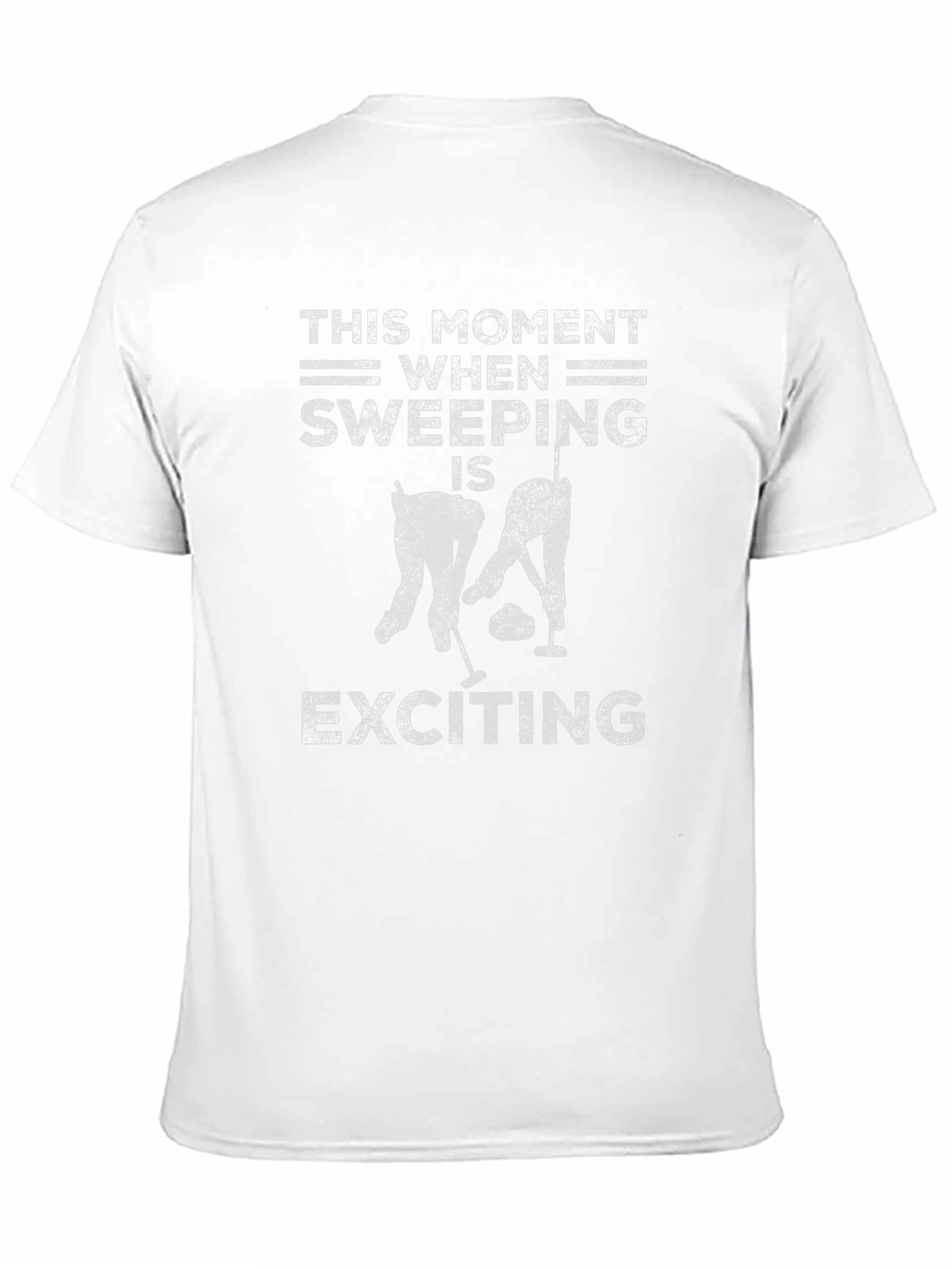 Curling Humor Graphic Tee - Sweeping is Exciting