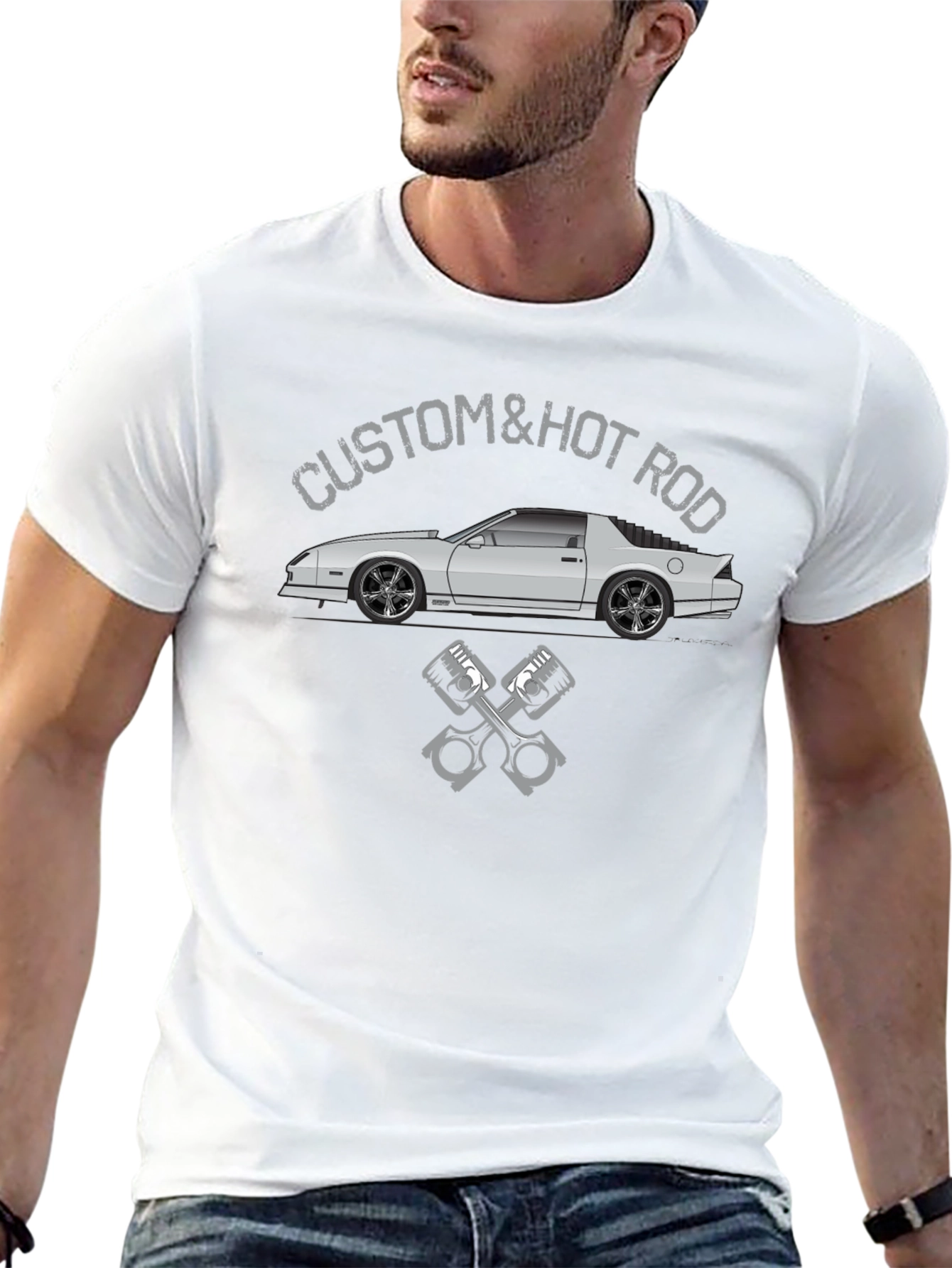 Custom & Hot Rod Car Graphic T-Shirt