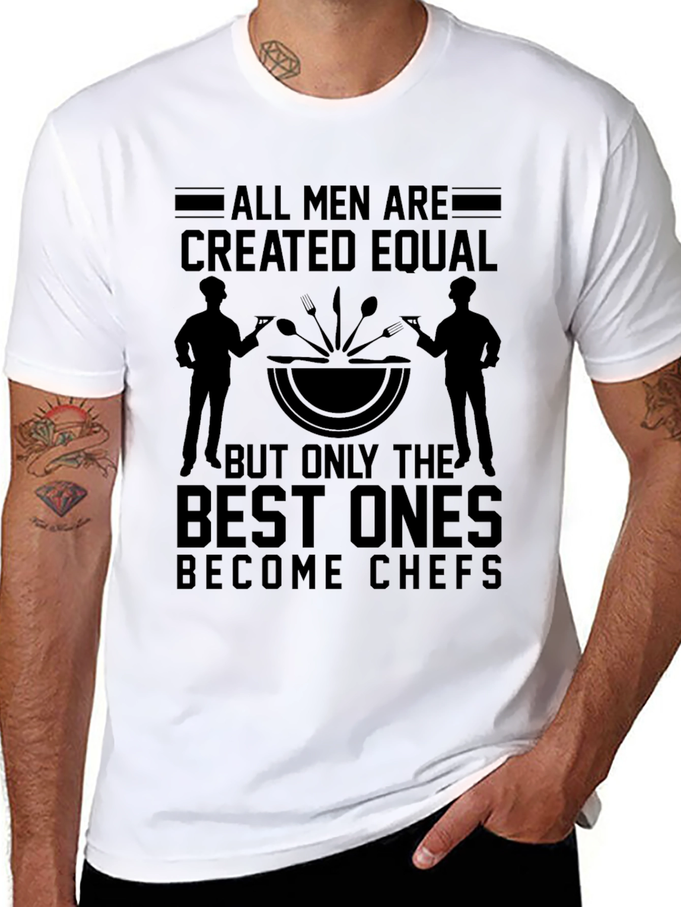 Chef T-Shirt - All Men Are Created Equal