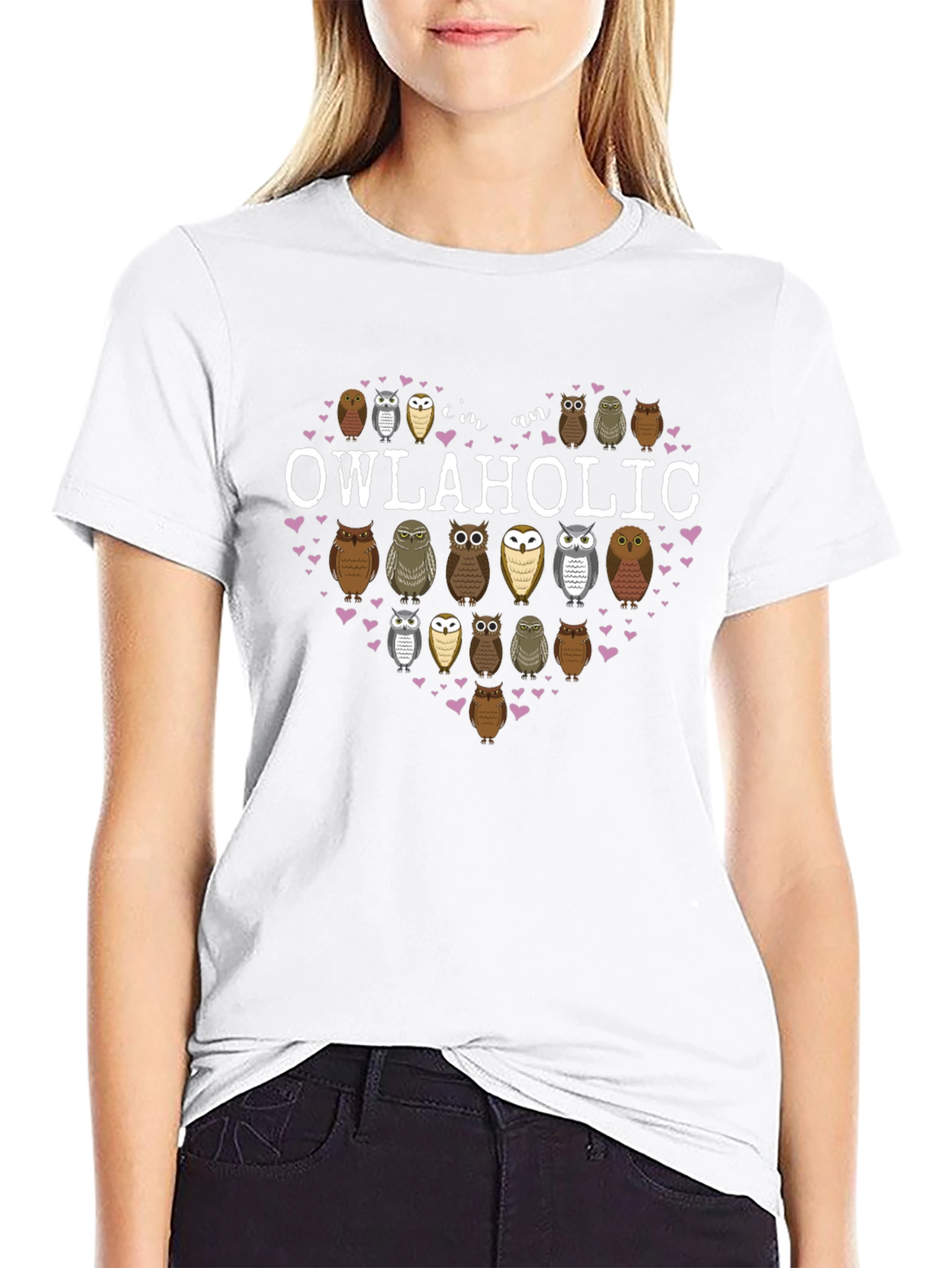 Im an Owlaholic T-Shirt Owl Lover Tee