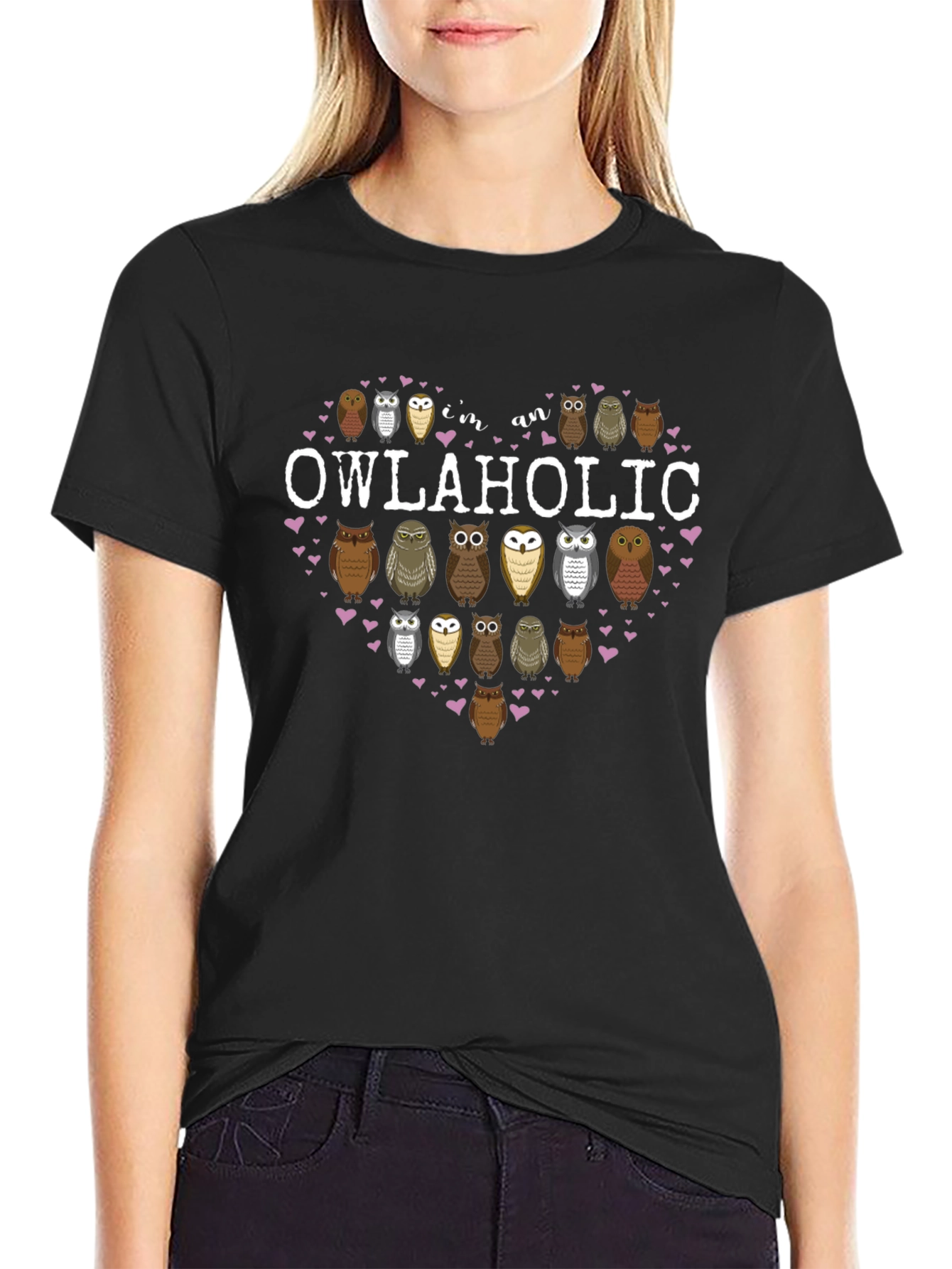 Im an Owlaholic T-Shirt Owl Lover Tee