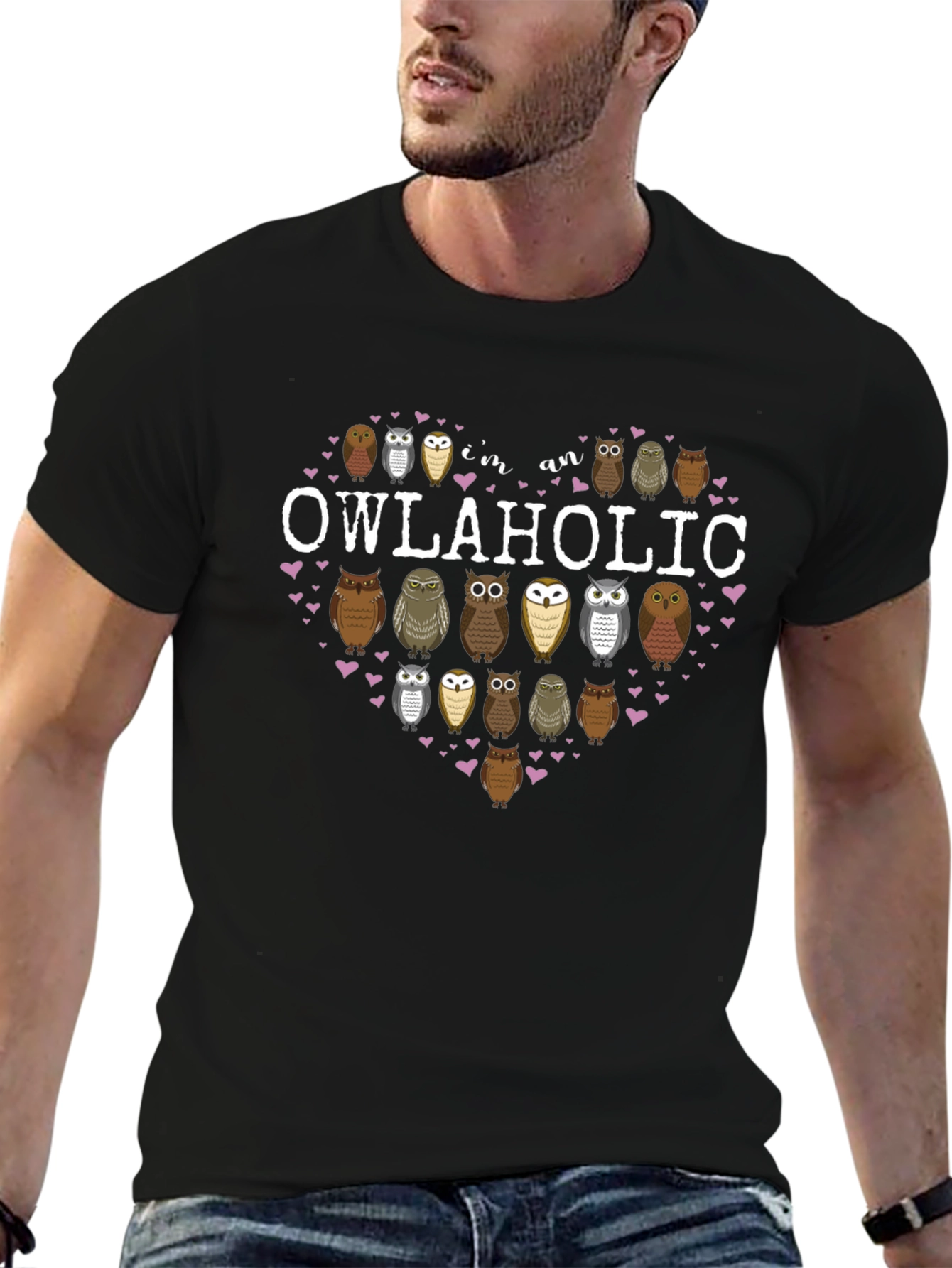 Im an Owlaholic T-Shirt Owl Lover Tee