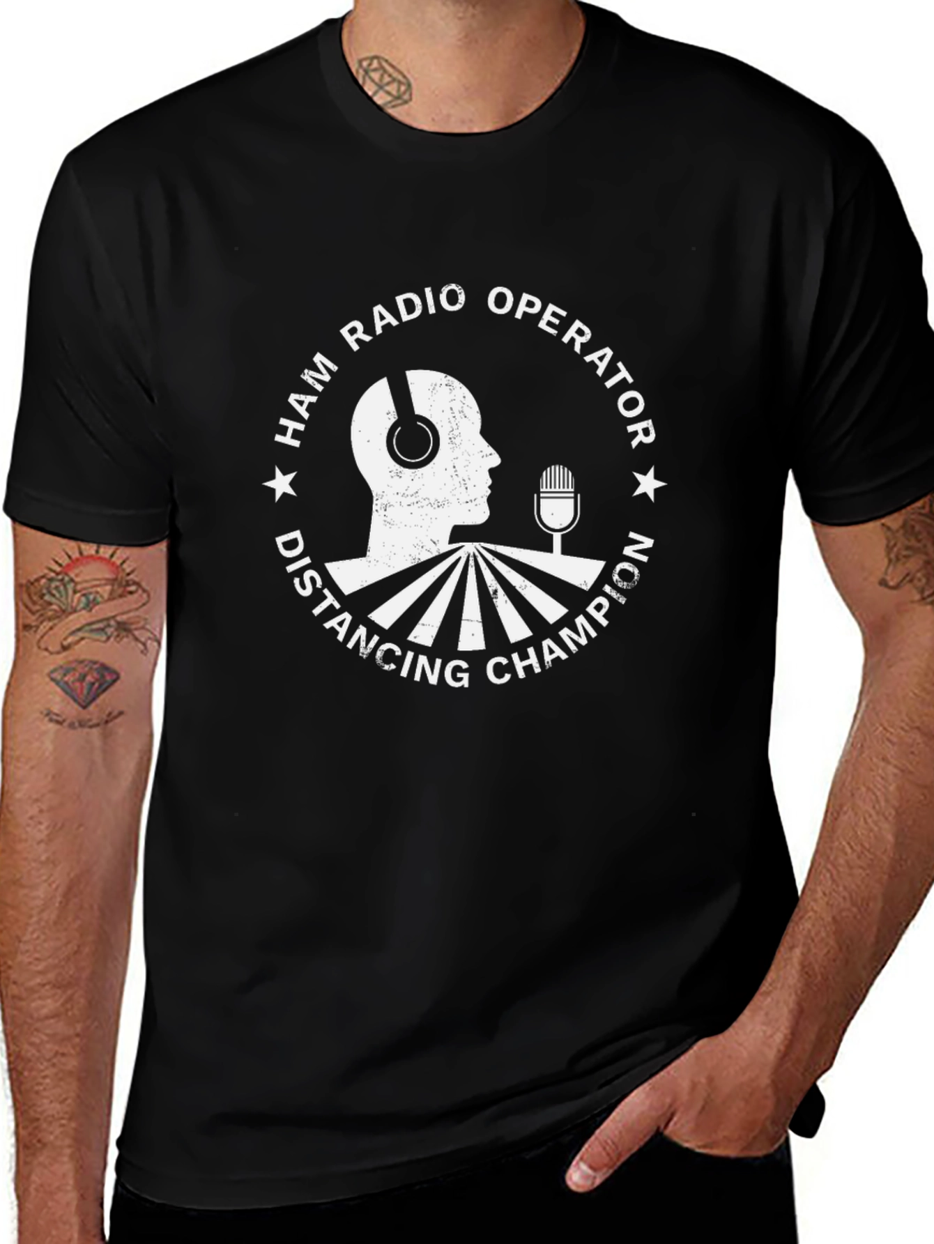 Ham Radio Operator Distancing Champion T-Shirt