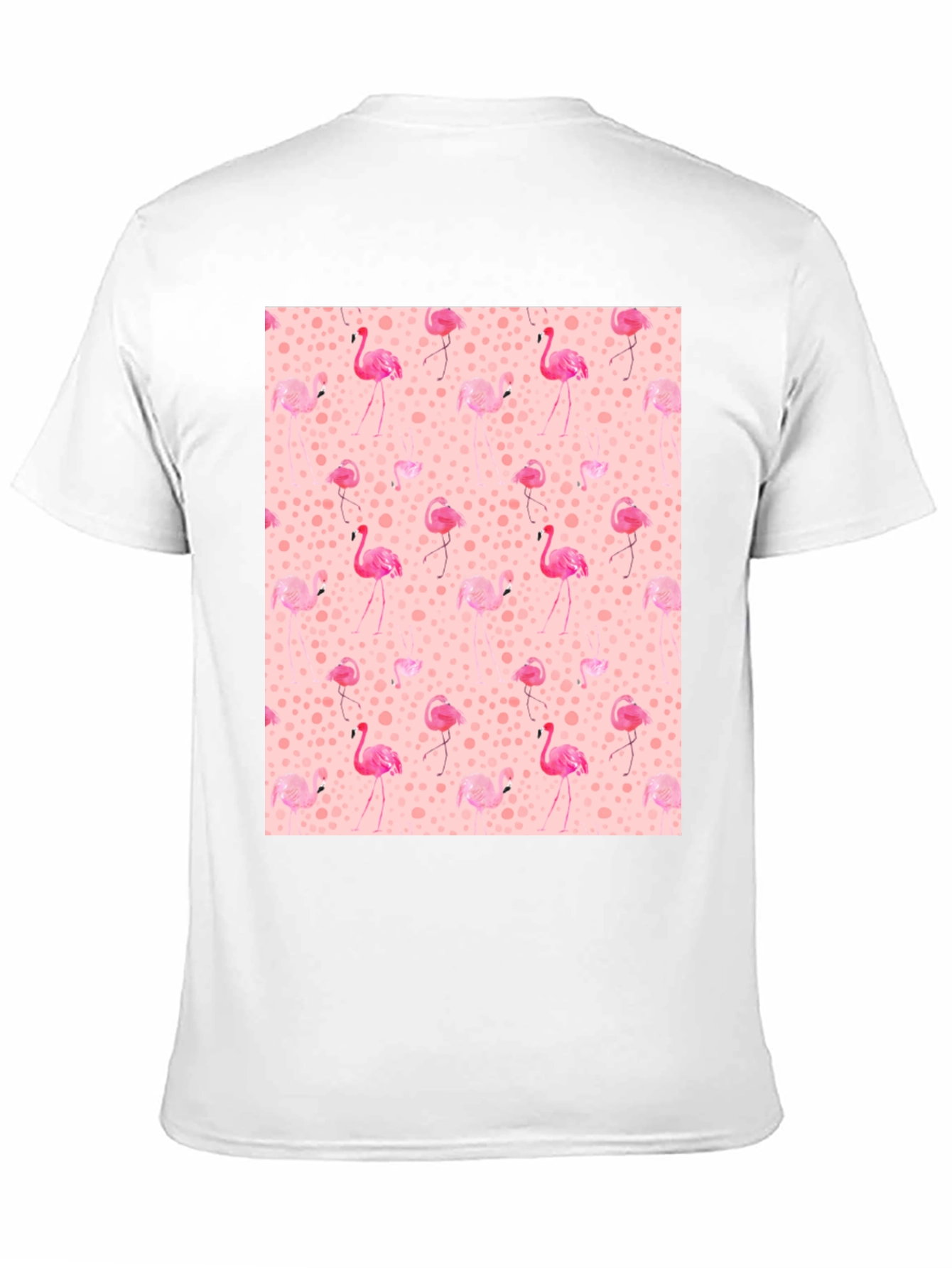 Flamingo Print Tee - Novelty Graphic T-Shirt
