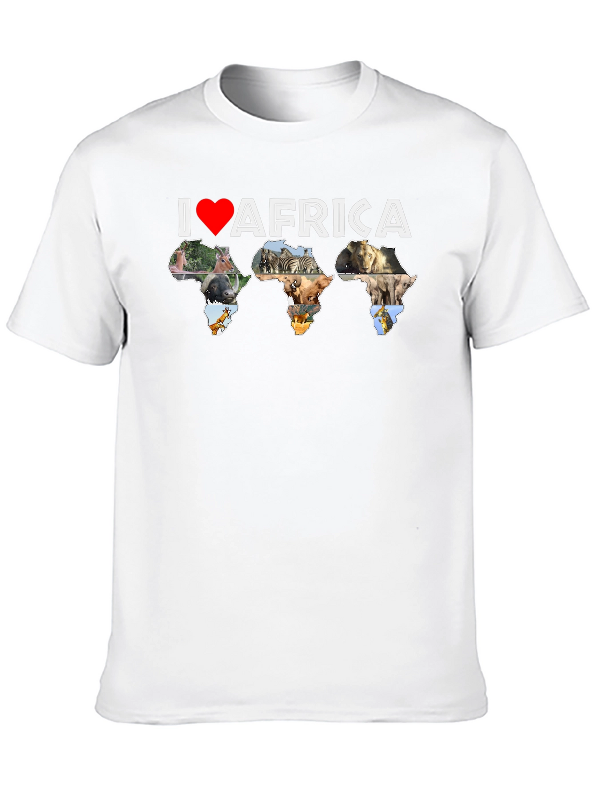 I Love Africa T-Shirt - Wildlife Design