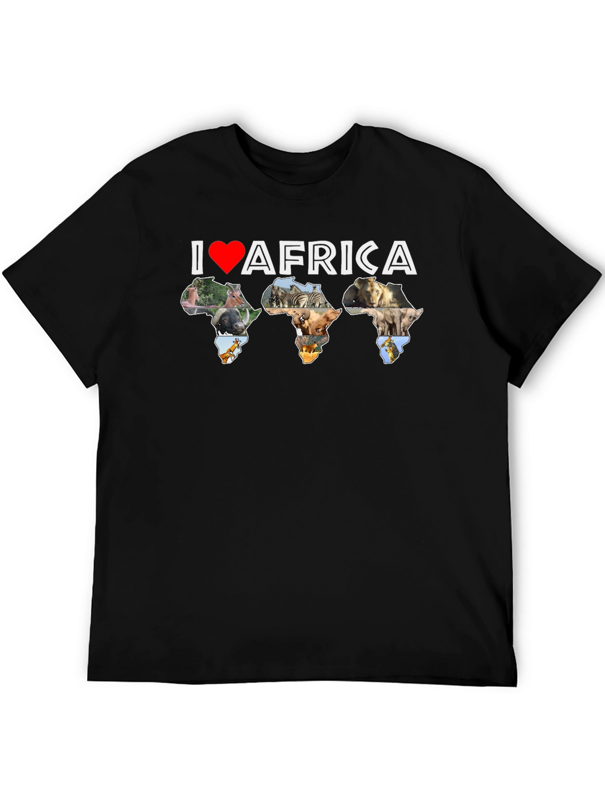 I Love Africa T-Shirt - Wildlife Design