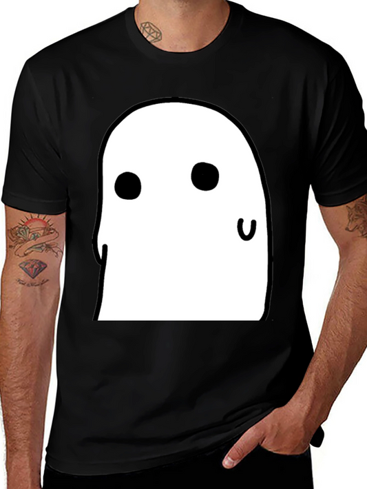 Cute Ghost Graphic Tee - Halloween Spooky Season T-Shirt
