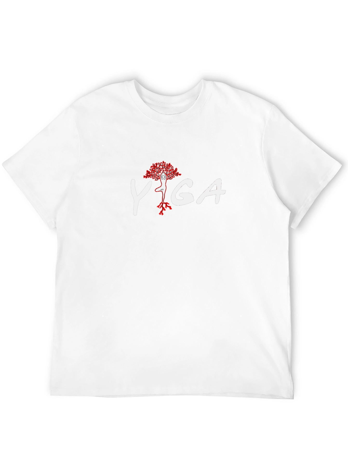 Yoga Tree Pose Black T-Shirt