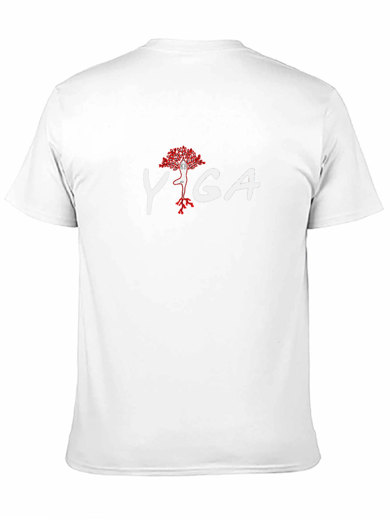 Yoga Tree Pose Black T-Shirt