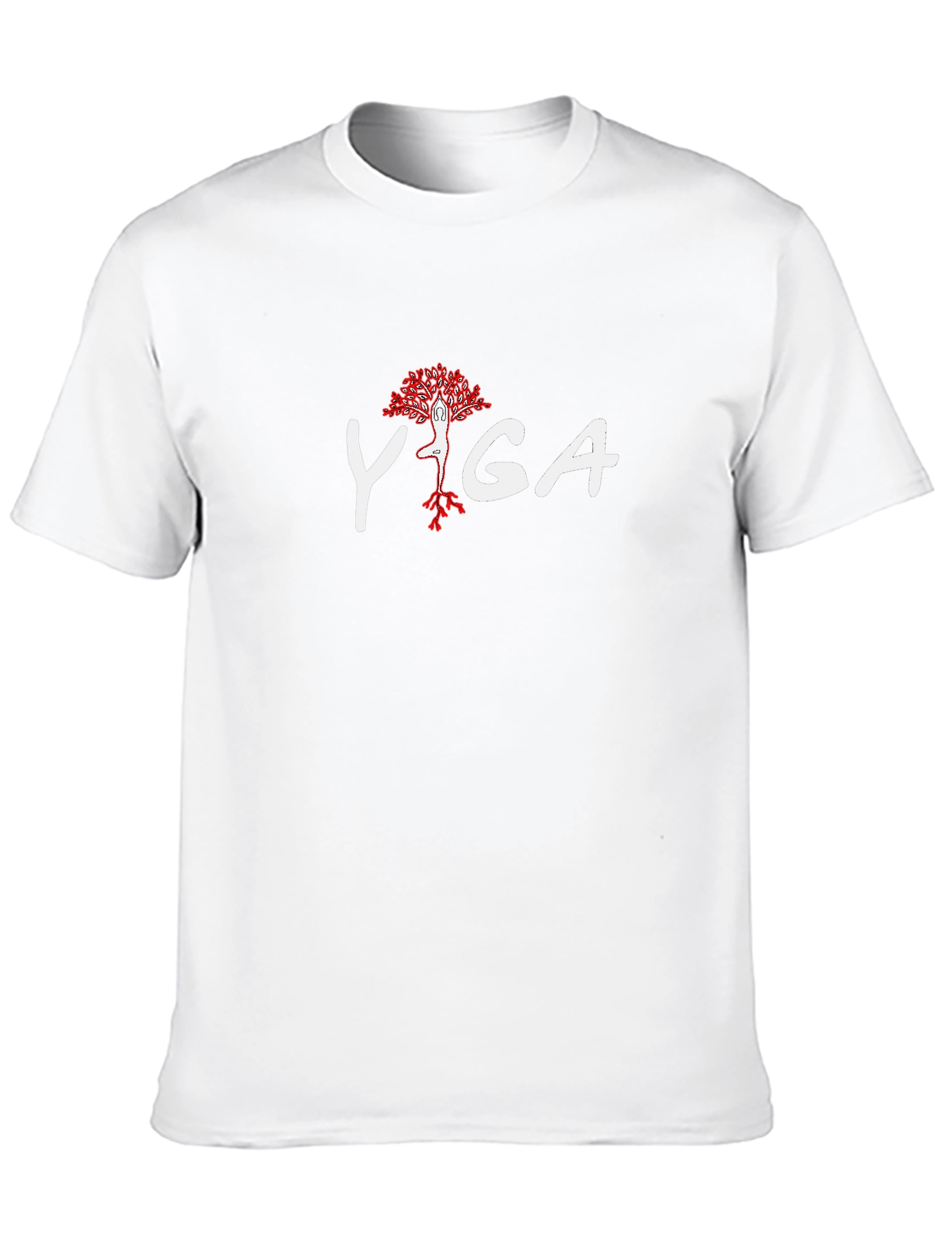 Yoga Tree Pose Black T-Shirt