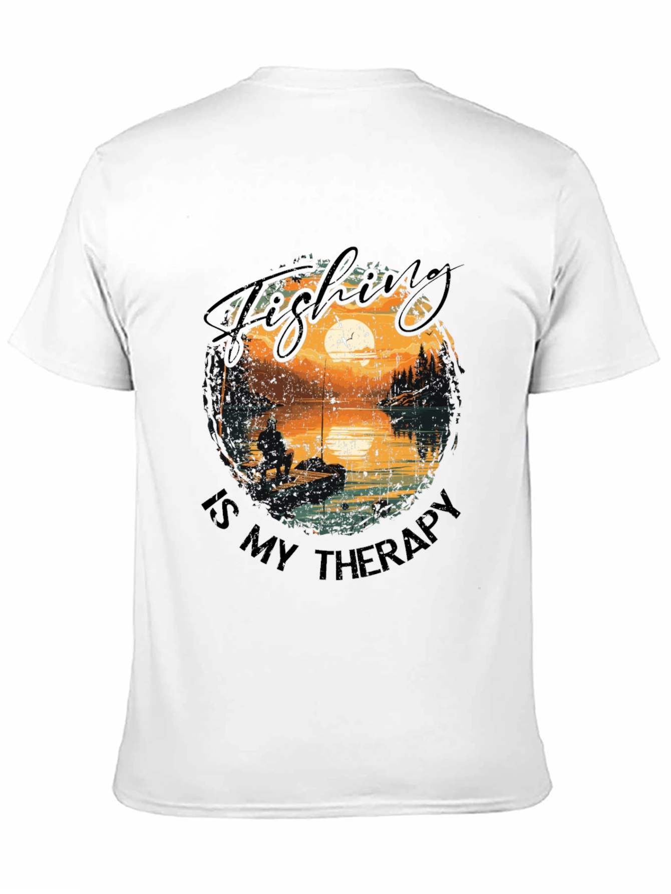 Fishing Therapy T-Shirt - Outdoor Lover Tee