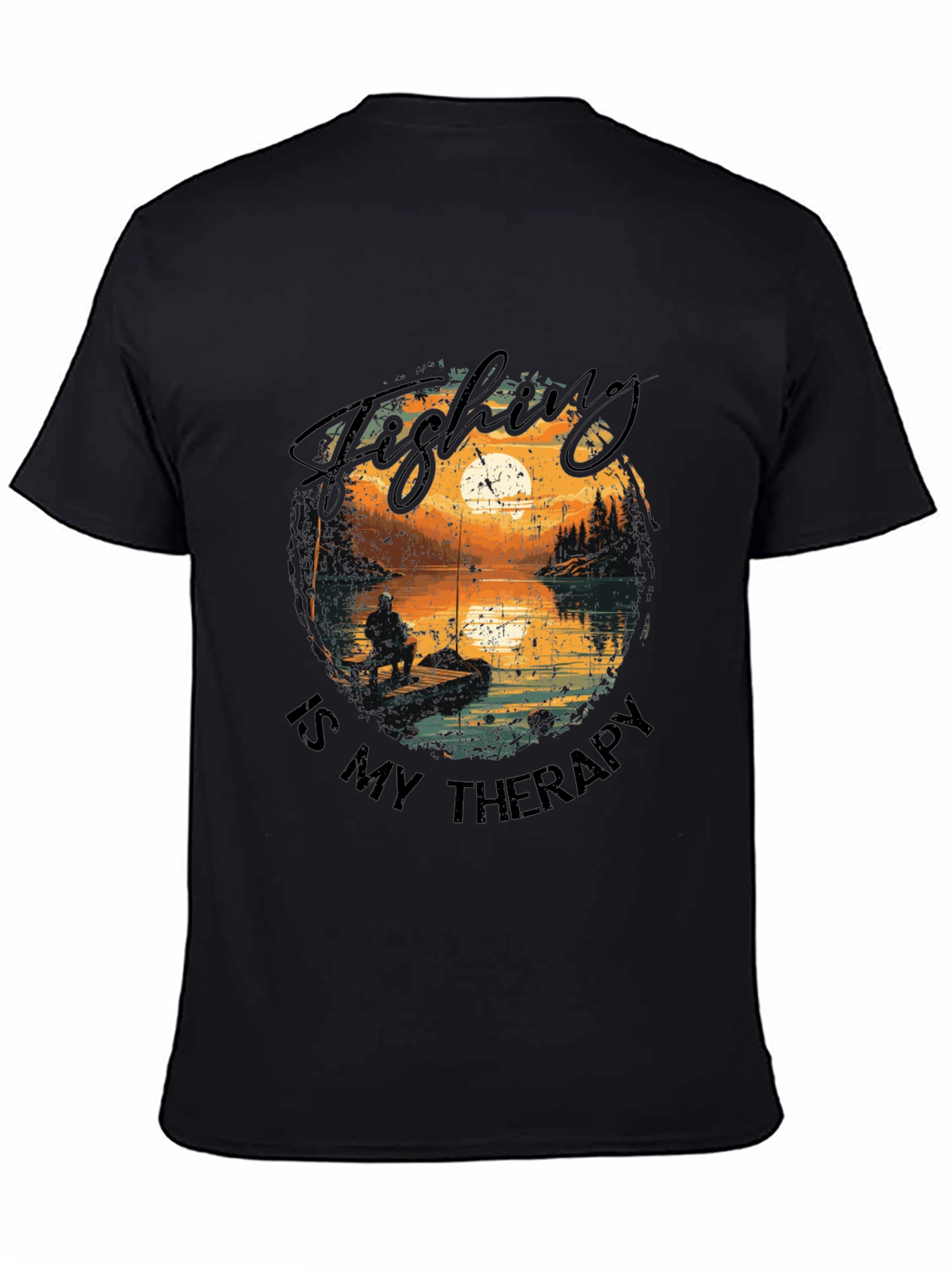 Fishing Therapy T-Shirt - Outdoor Lover Tee