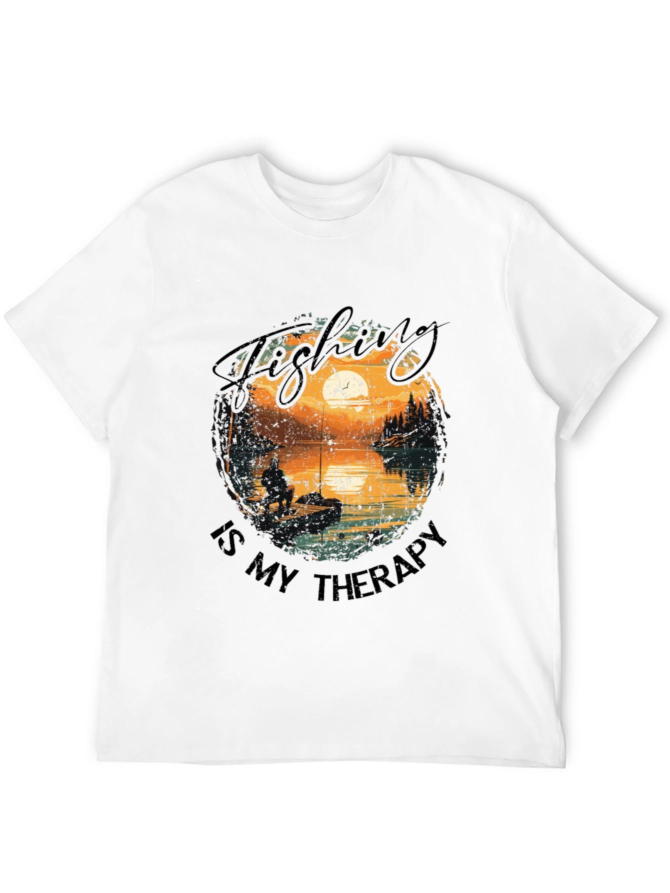 Fishing Therapy T-Shirt - Outdoor Lover Tee