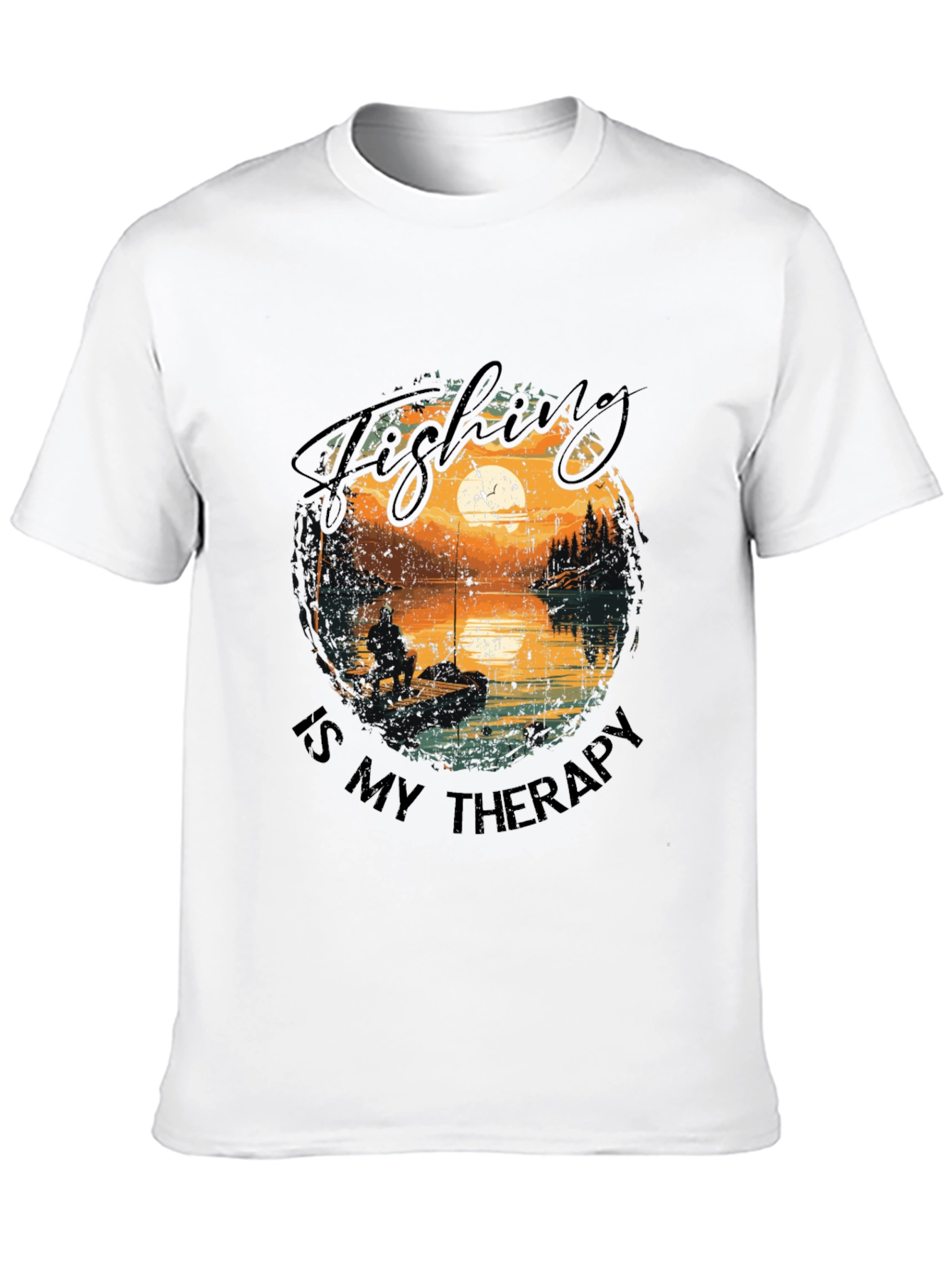 Fishing Therapy T-Shirt - Outdoor Lover Tee