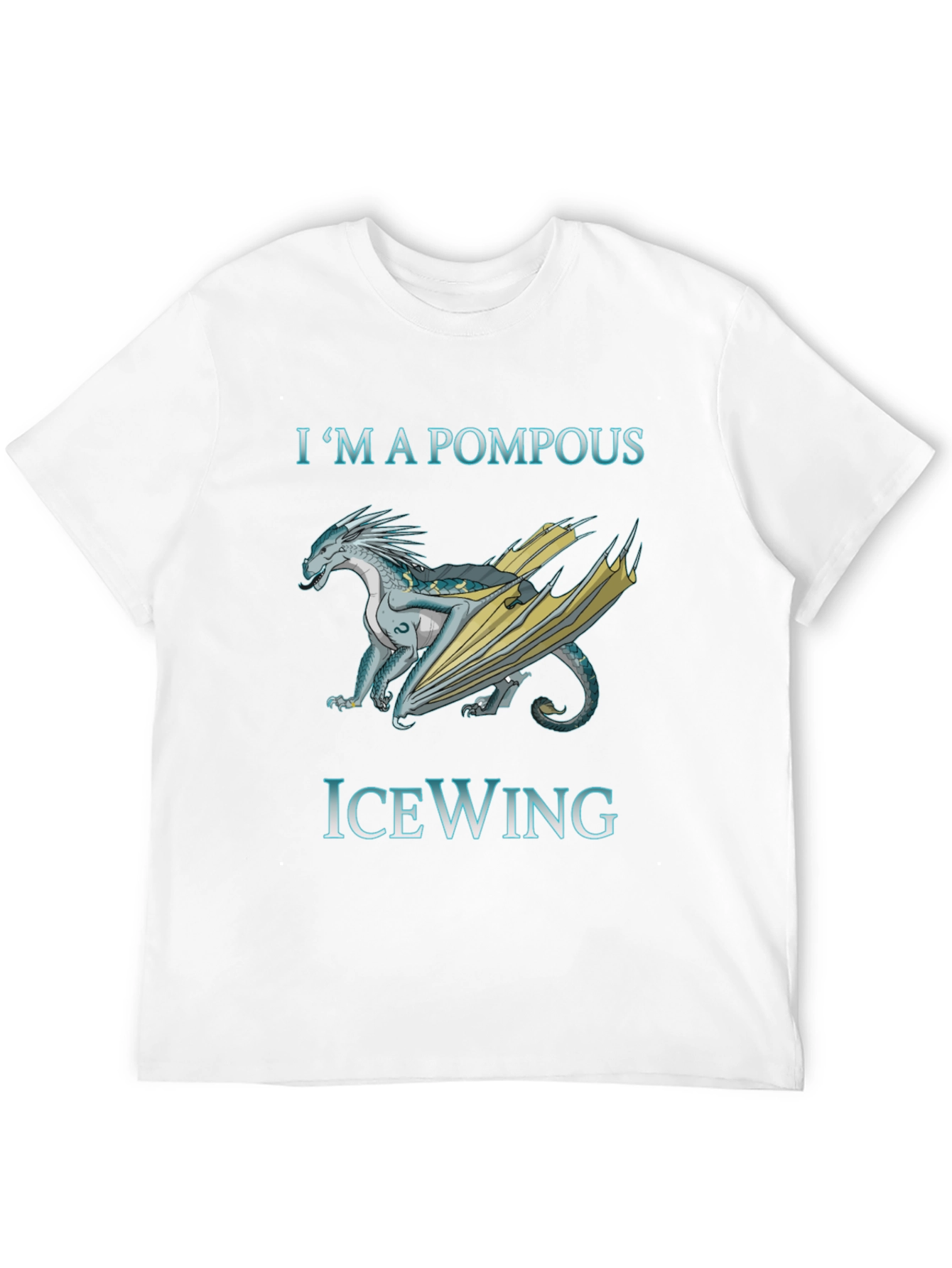 Pompous IceWing Dragon Graphic T-Shirt
