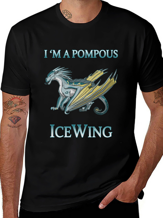 Pompous IceWing Dragon Graphic T-Shirt