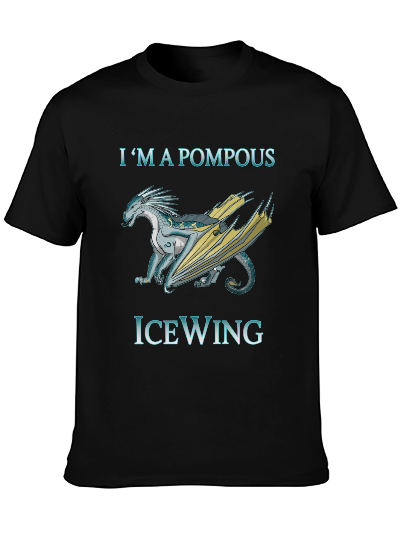 Pompous IceWing Dragon Graphic T-Shirt