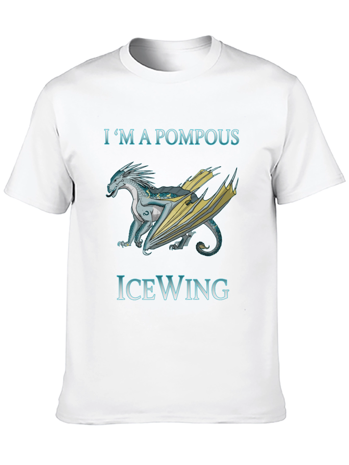 Pompous IceWing Dragon Graphic T-Shirt