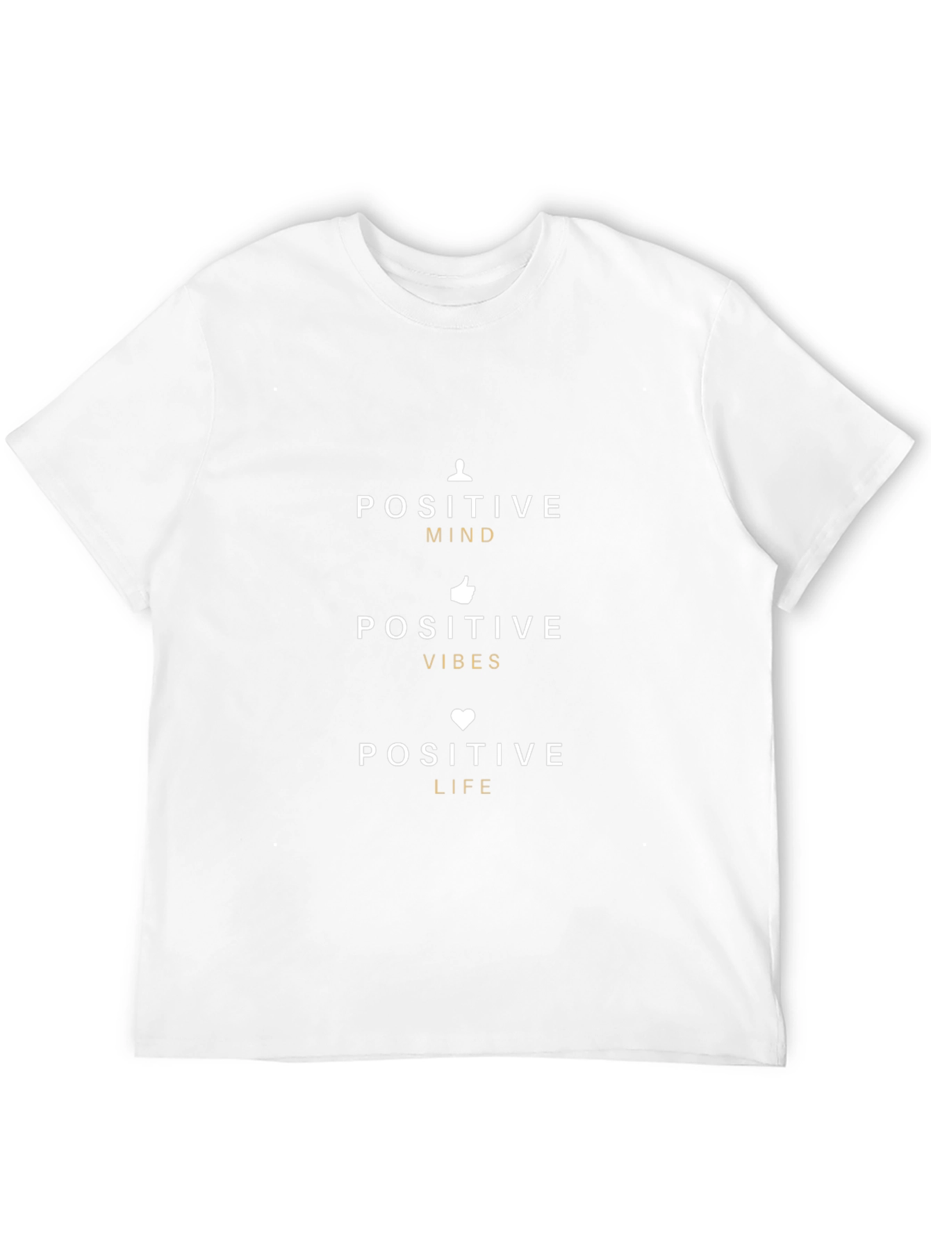 Positive Mind Vibes Life Black T-Shirt