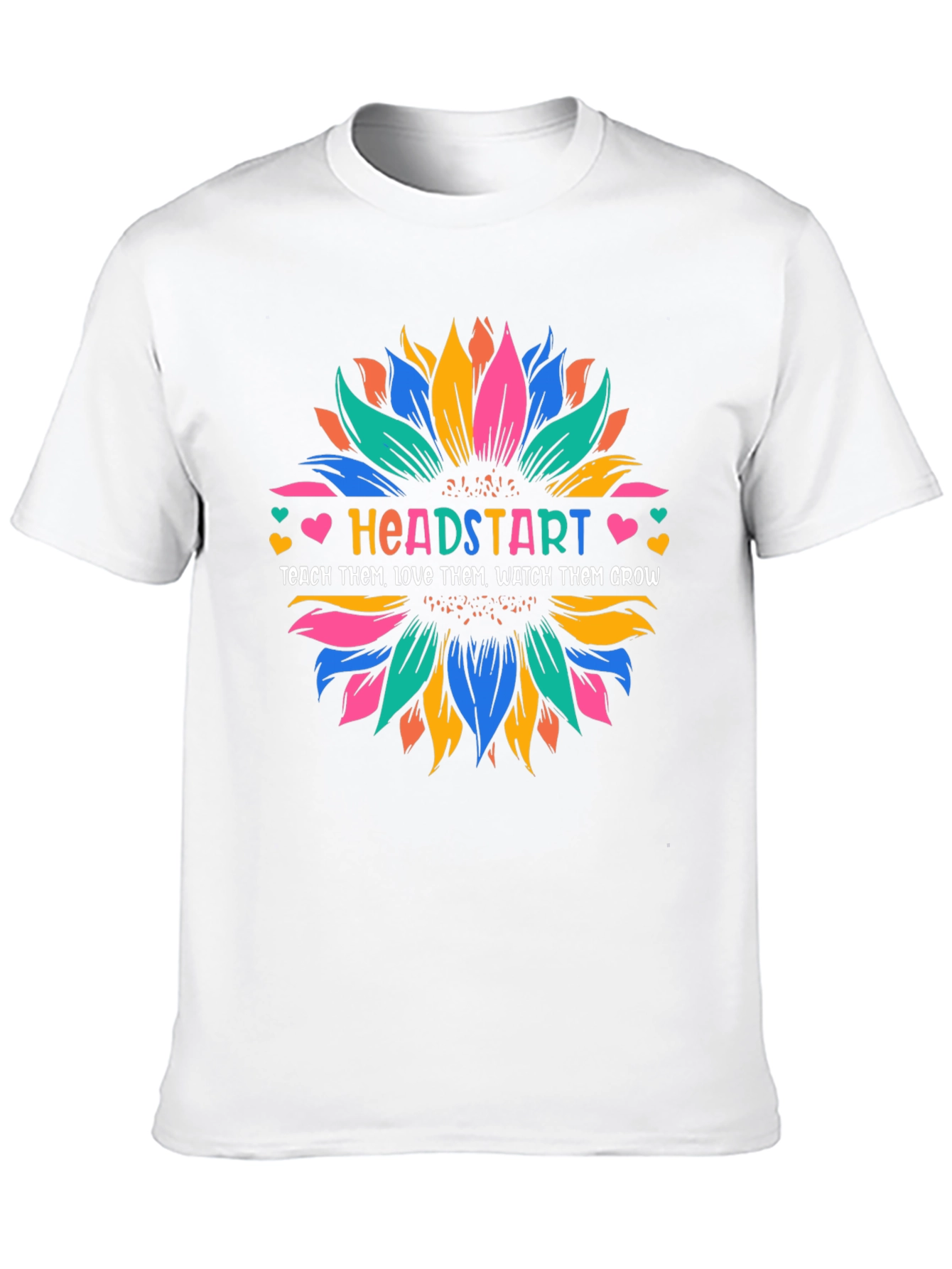 Headstart Teacher Sunflower Graphic T-Shirt