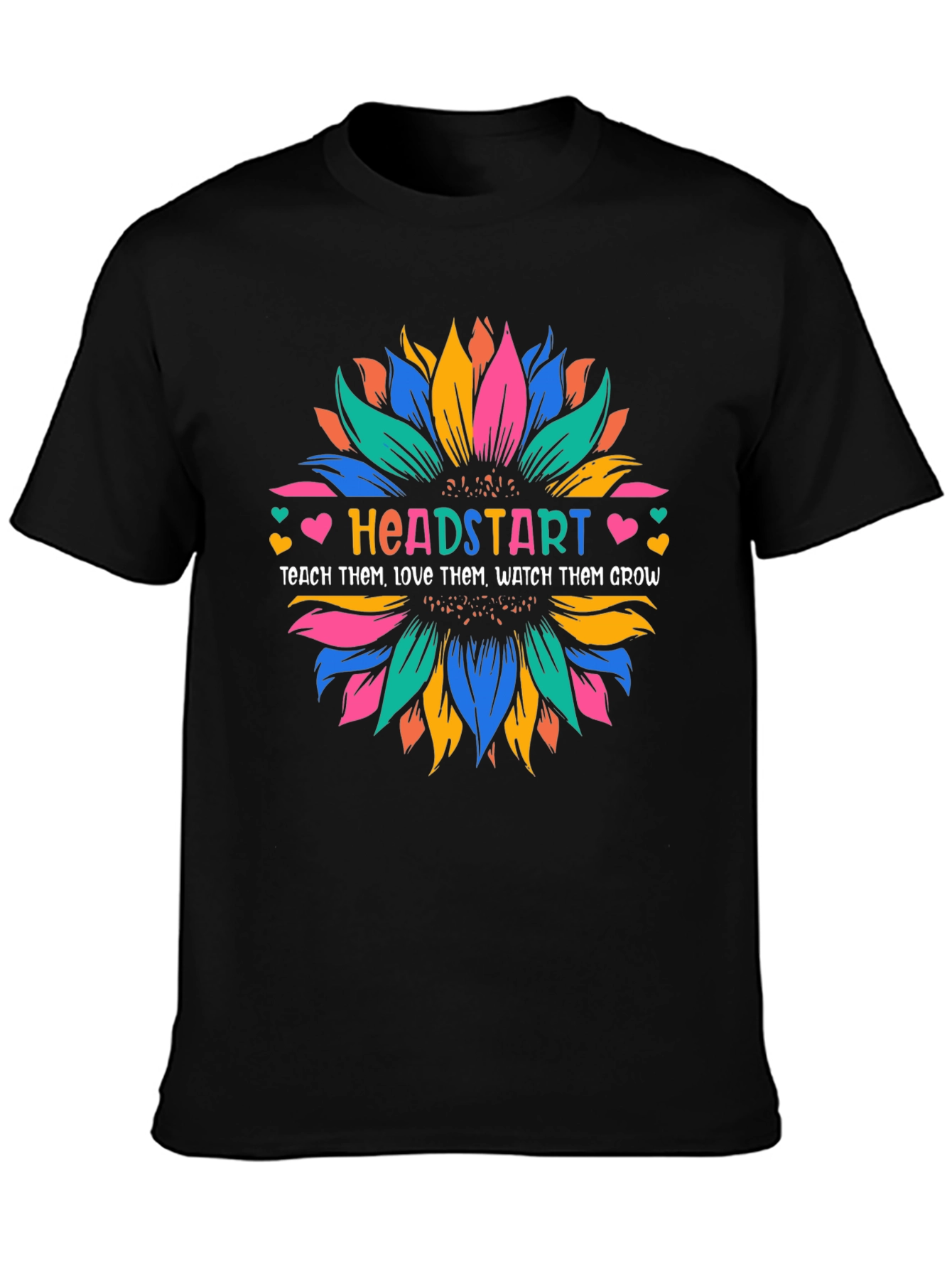 Headstart Teacher Sunflower Graphic T-Shirt