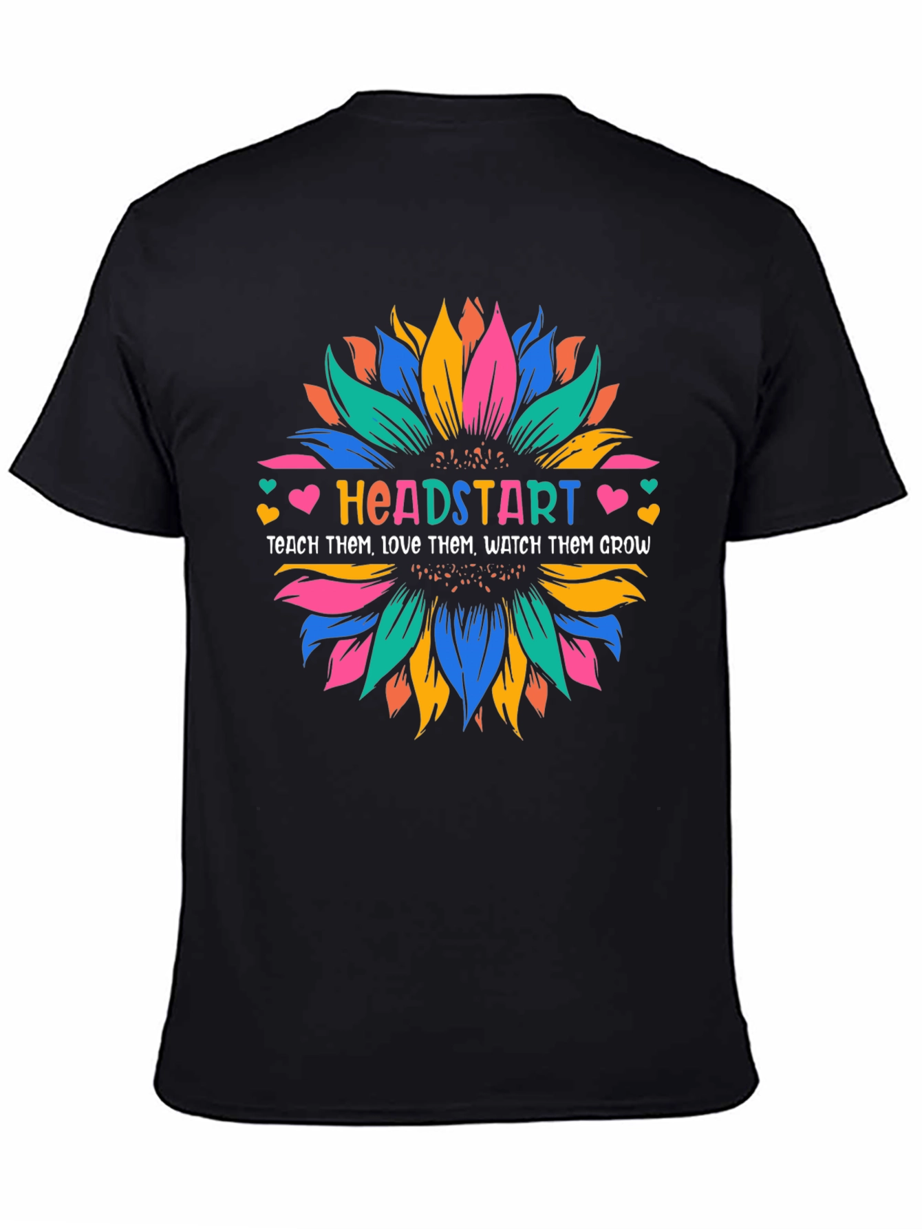 Headstart Teacher Sunflower Graphic T-Shirt