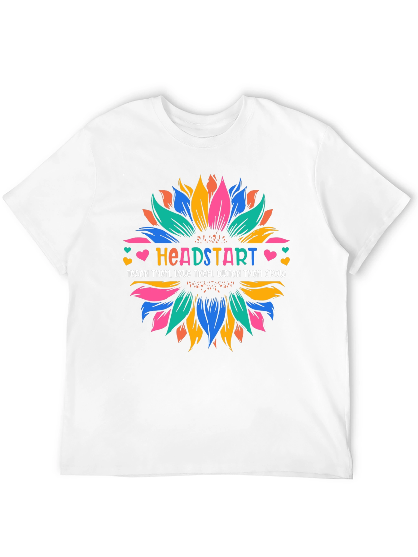 Headstart Teacher Sunflower Graphic T-Shirt