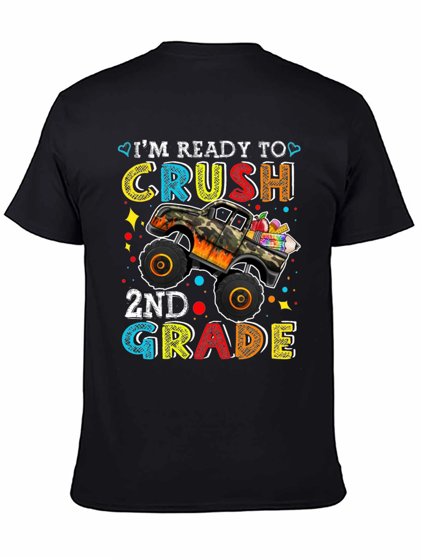 Ready to Crush 2nd Grade Monster Truck Tee