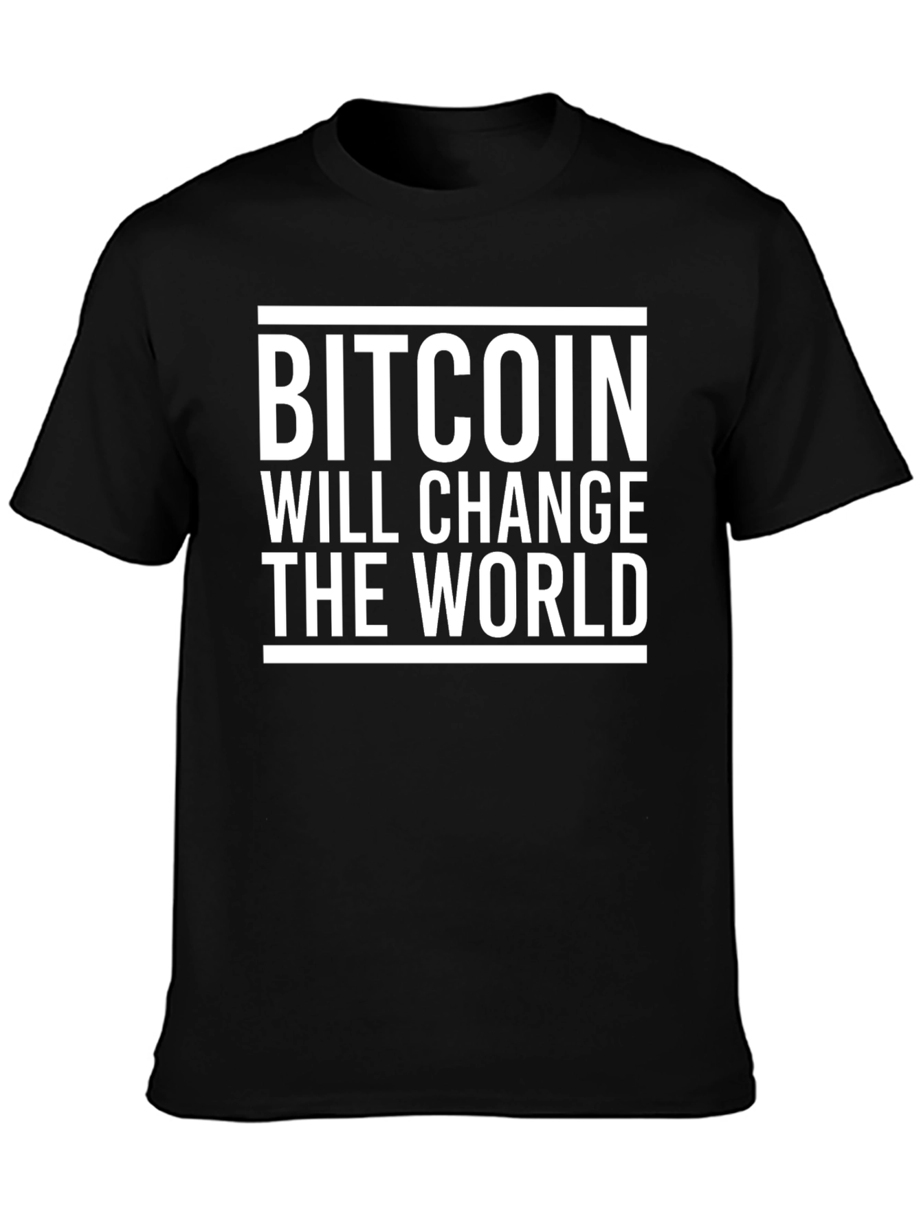 Bitcoin Will Change The World Black T-Shirt