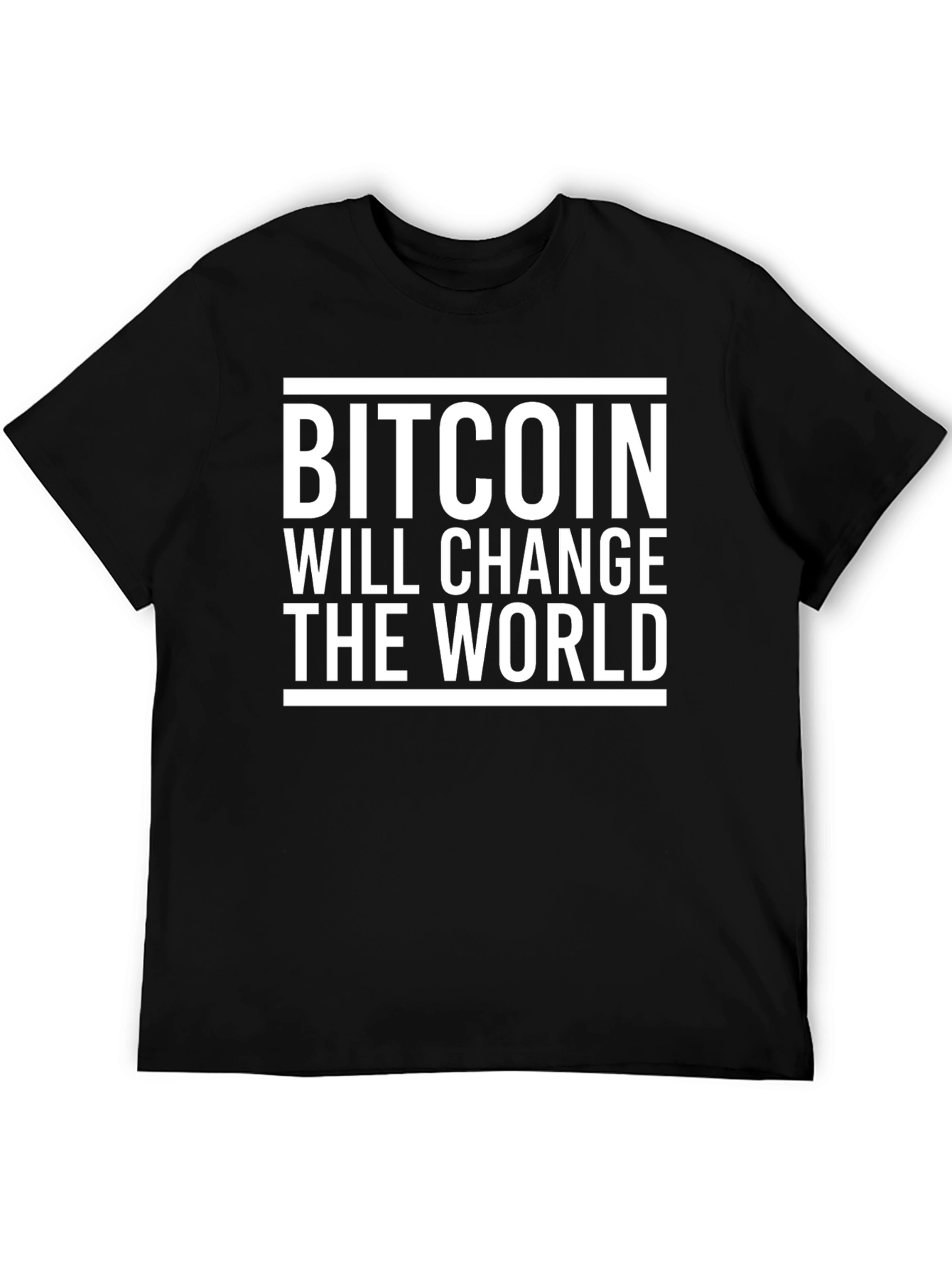Bitcoin Will Change The World Black T-Shirt