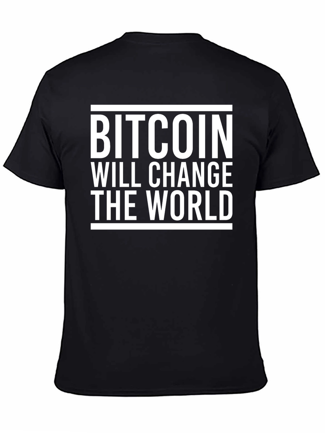 Bitcoin Will Change The World Black T-Shirt