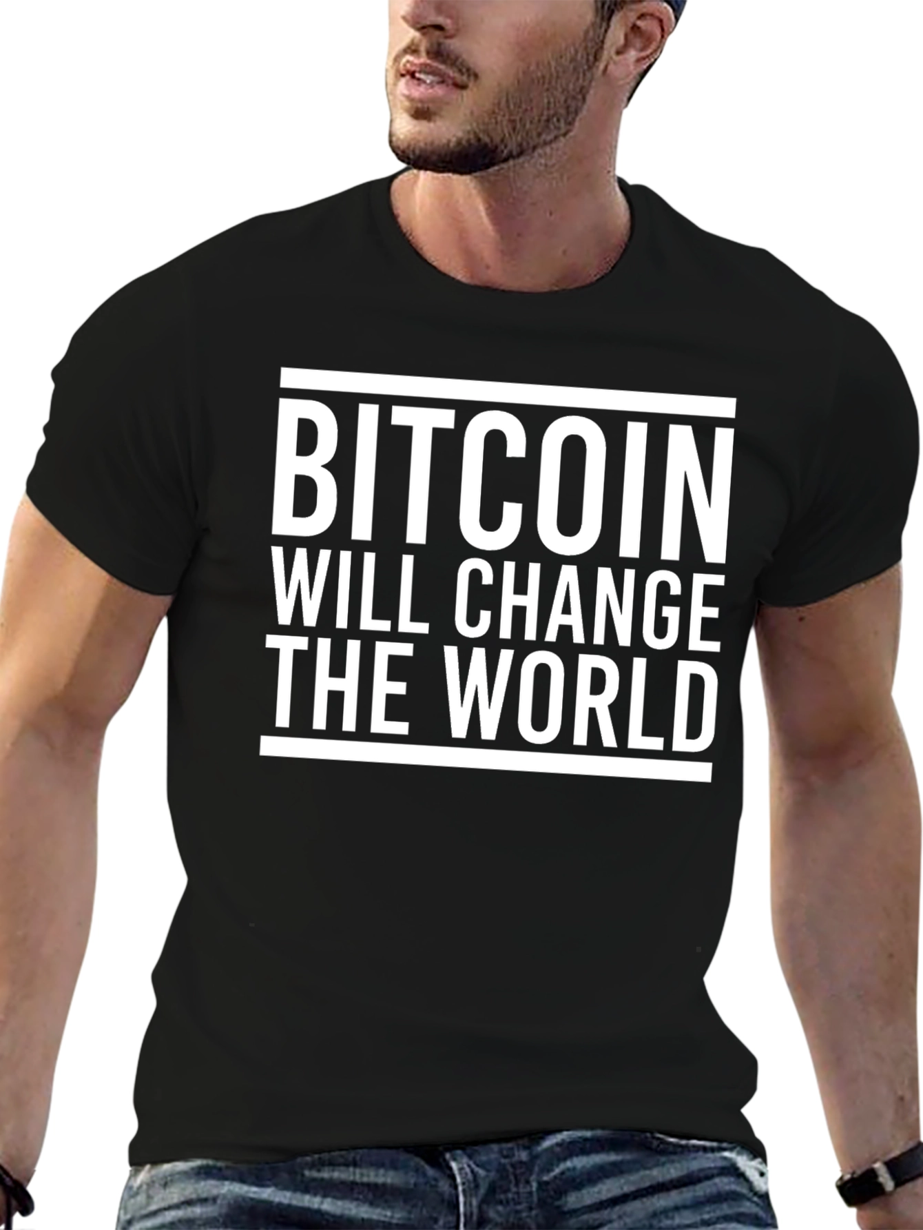 Bitcoin Will Change The World Black T-Shirt