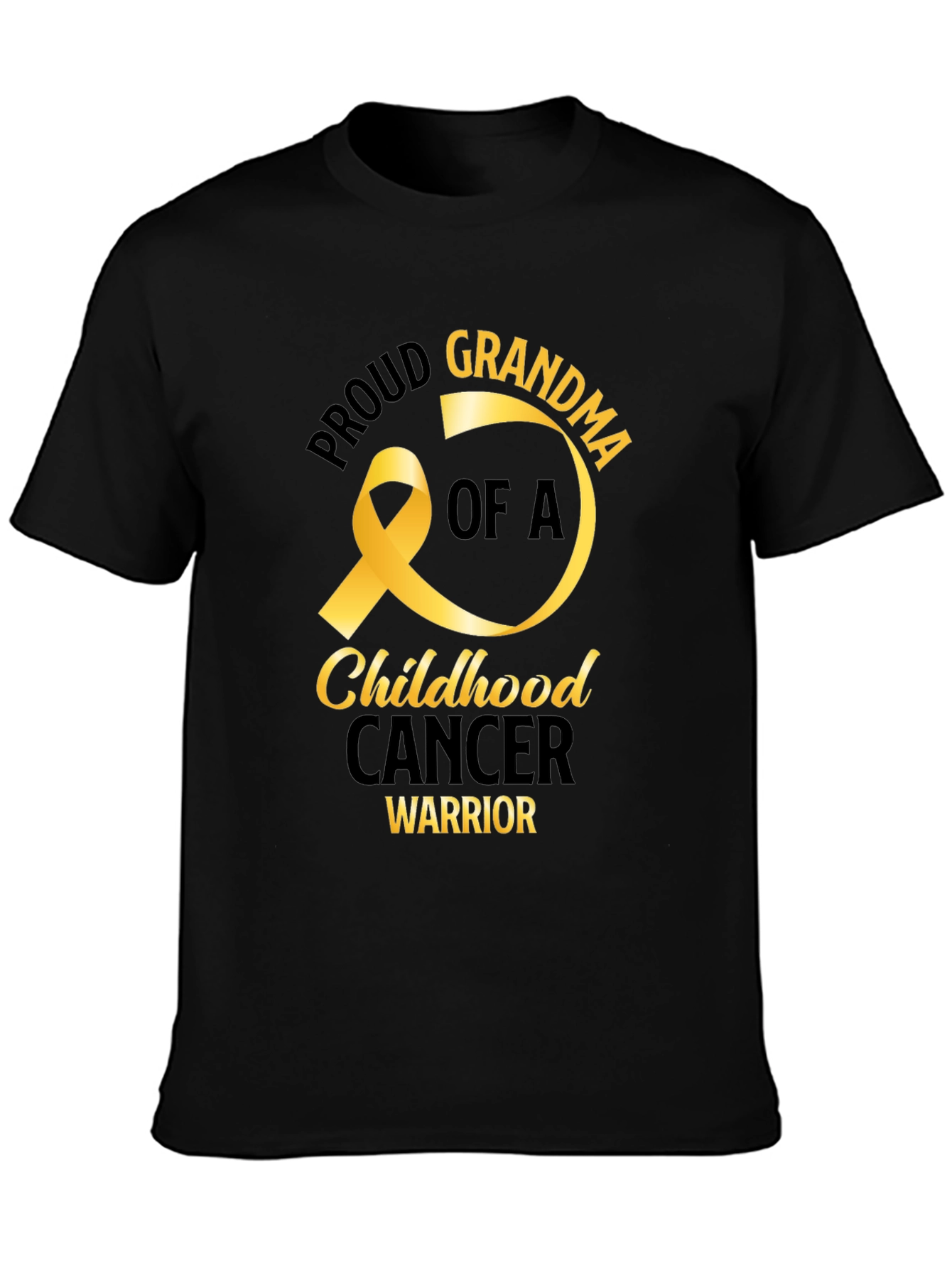 Proud Grandma Childhood Cancer Warrior T-Shirt