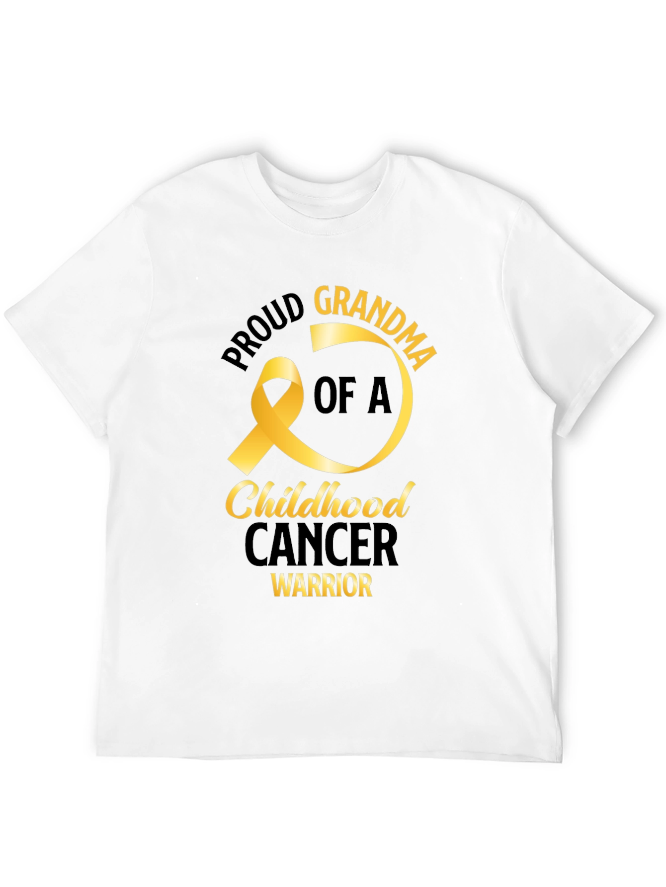 Proud Grandma Childhood Cancer Warrior T-Shirt