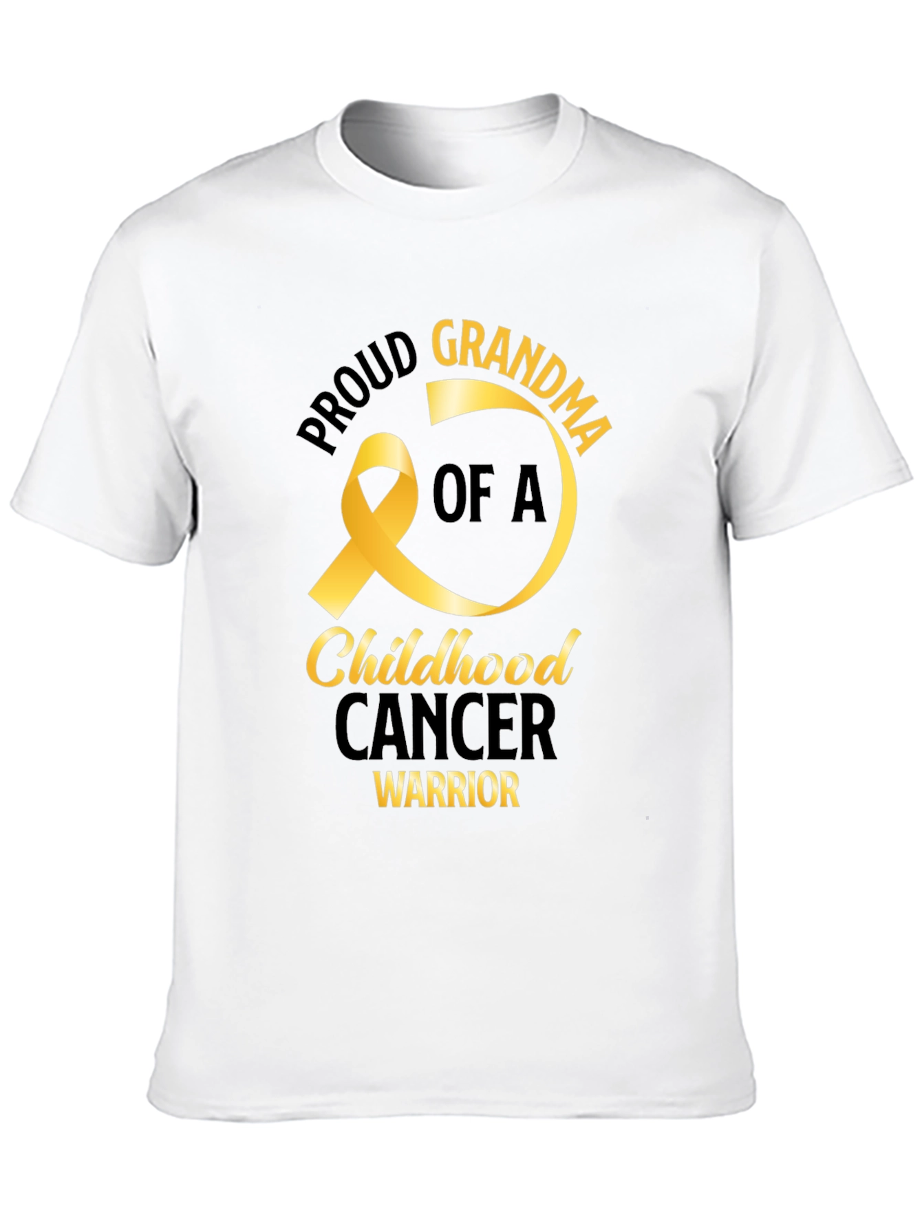 Proud Grandma Childhood Cancer Warrior T-Shirt