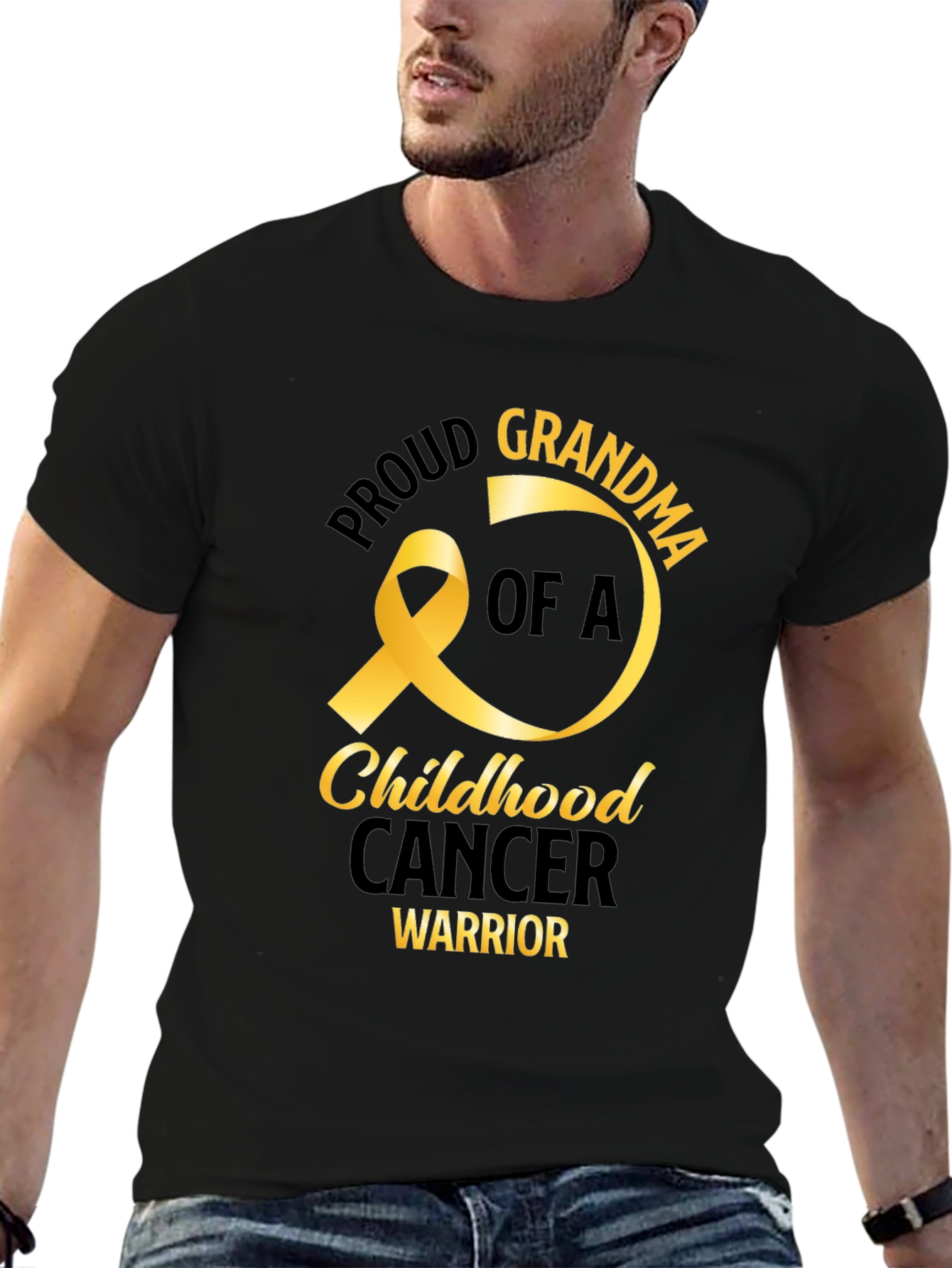Proud Grandma Childhood Cancer Warrior T-Shirt
