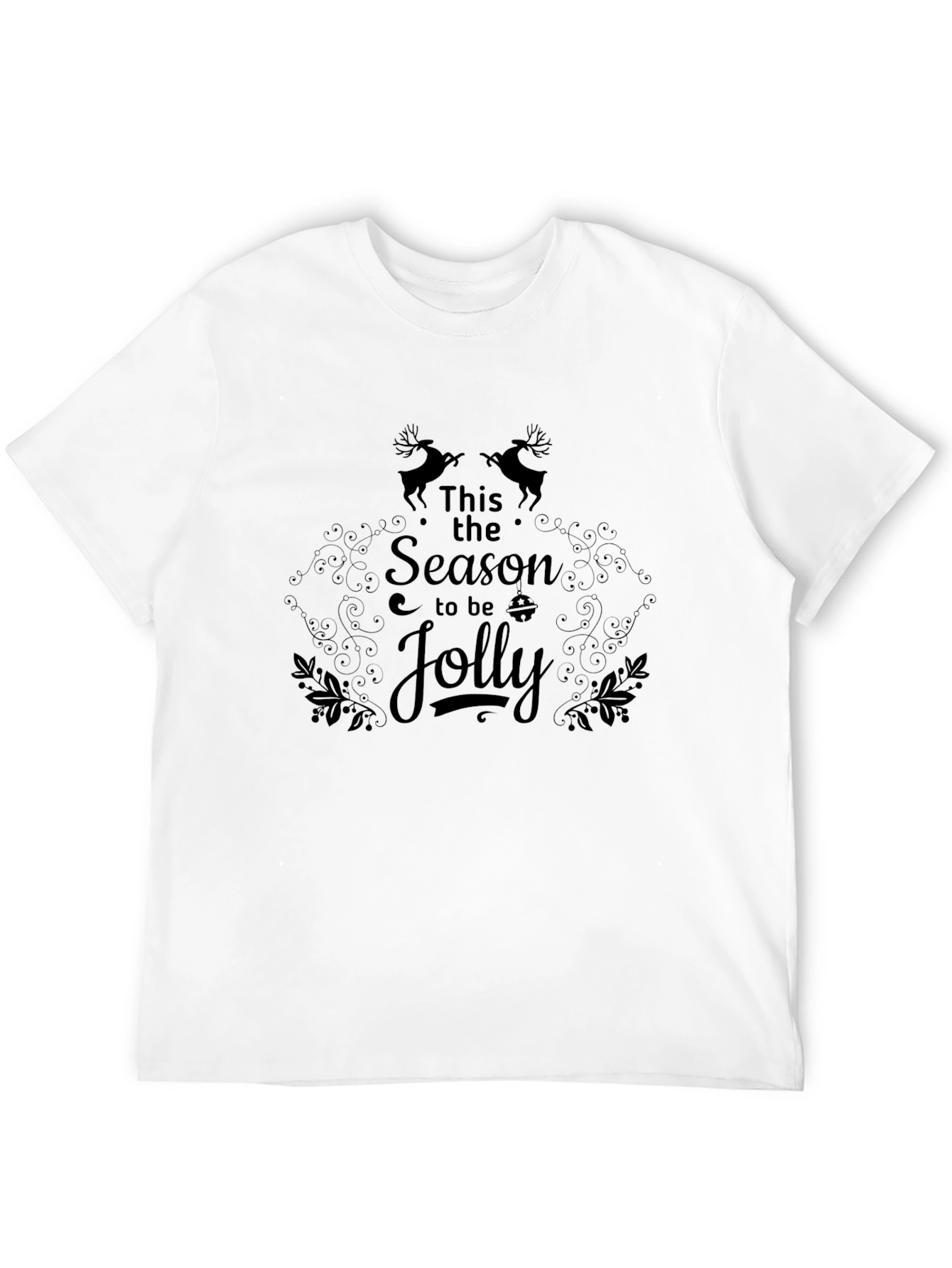 This the Season to be Jolly Black Graphic Tee