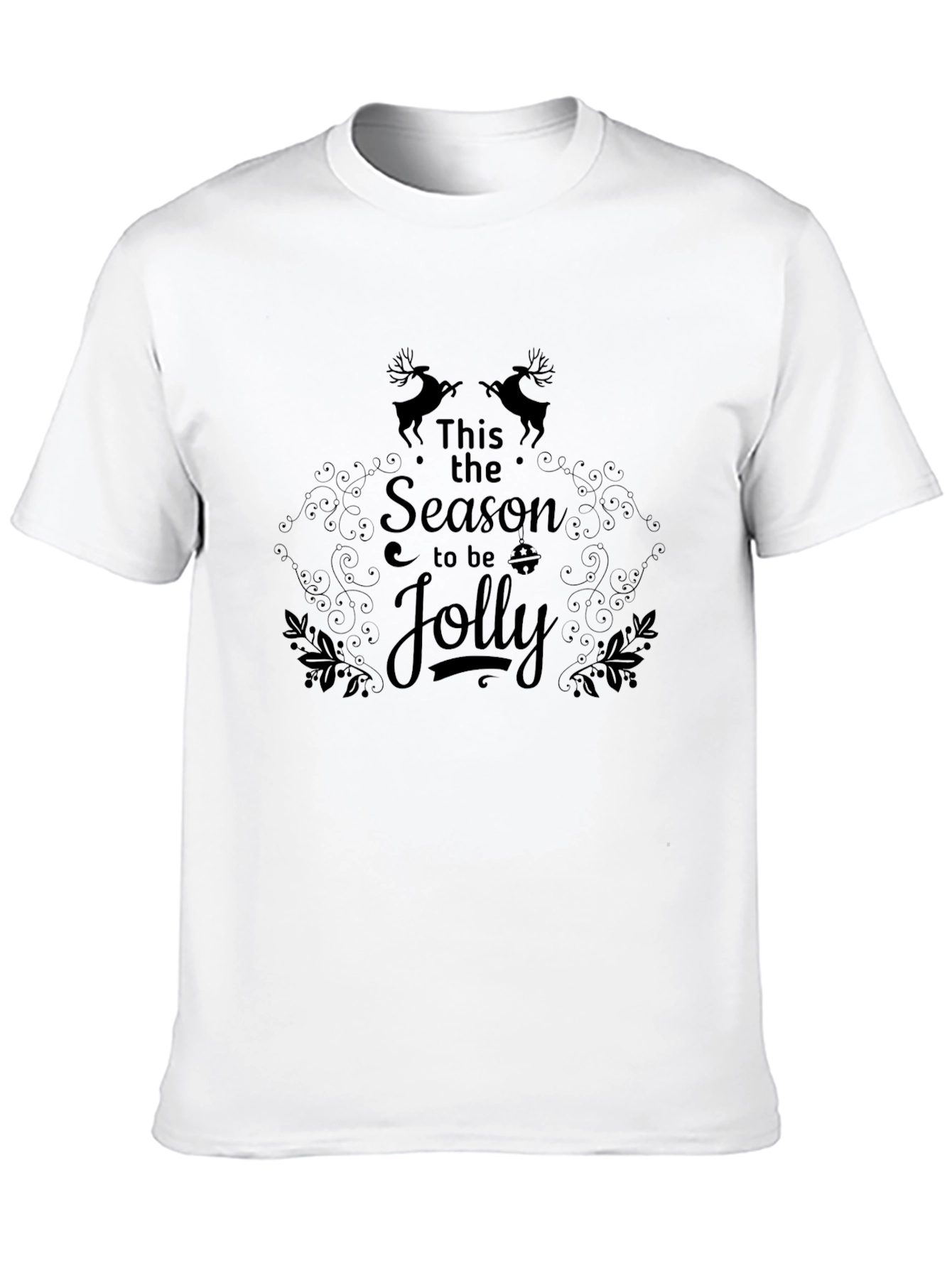 This the Season to be Jolly Black Graphic Tee