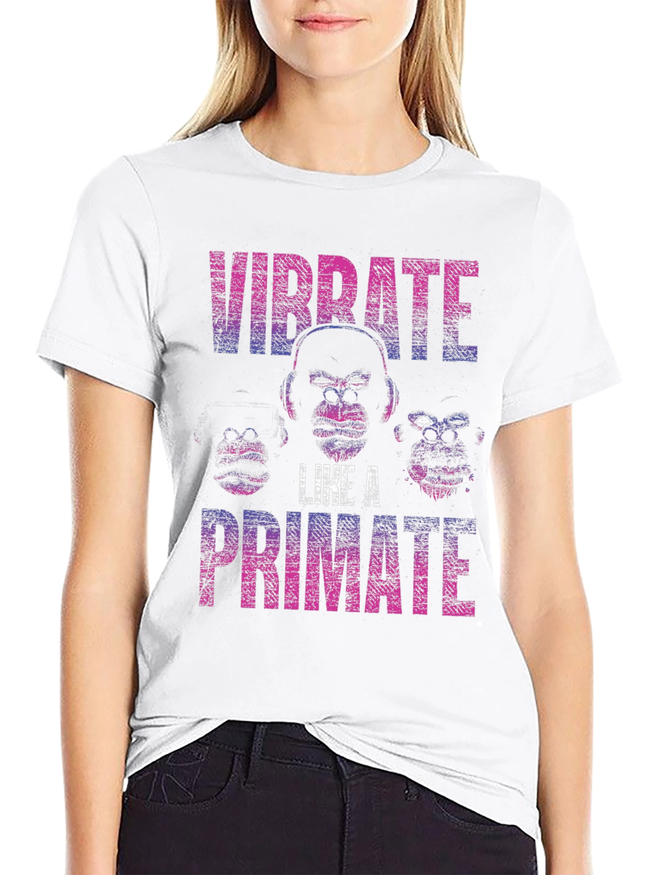 Vibrate Like A Primate Graphic T-Shirt
