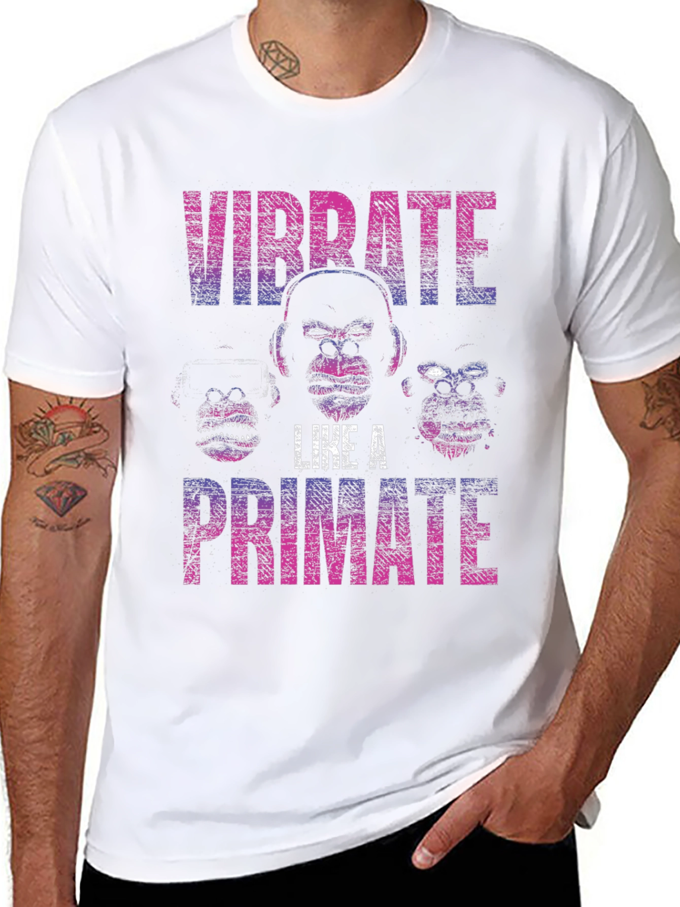 Vibrate Like A Primate Graphic T-Shirt