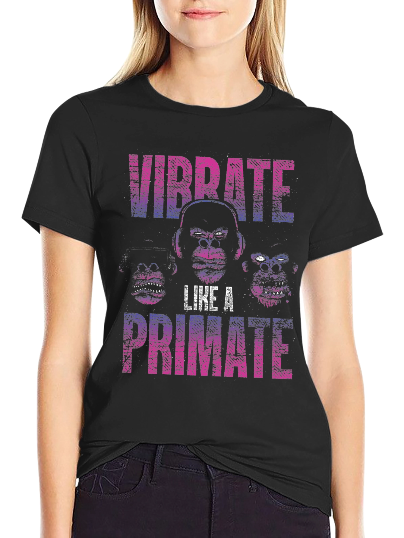 Vibrate Like A Primate Graphic T-Shirt