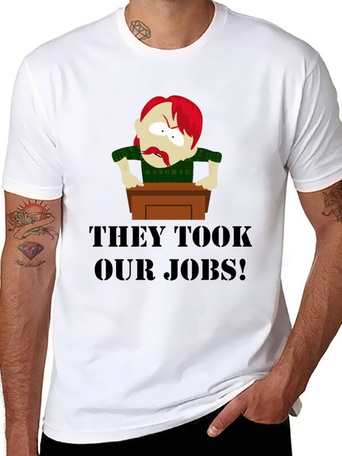 THEY TOOK OUR JOBS! Funny Graphic Tee