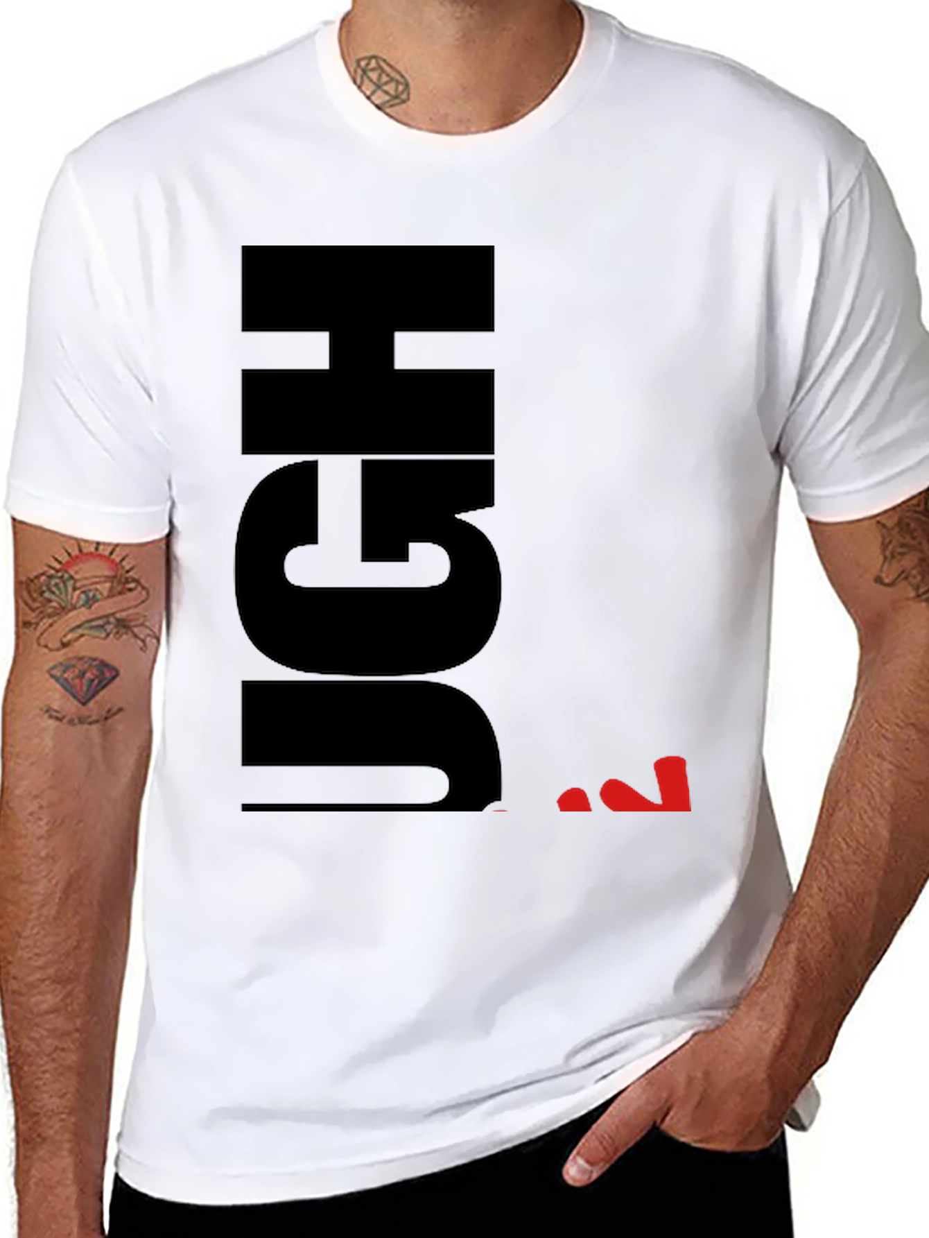 Ugh Sarcastic Graphic T-Shirt - Black